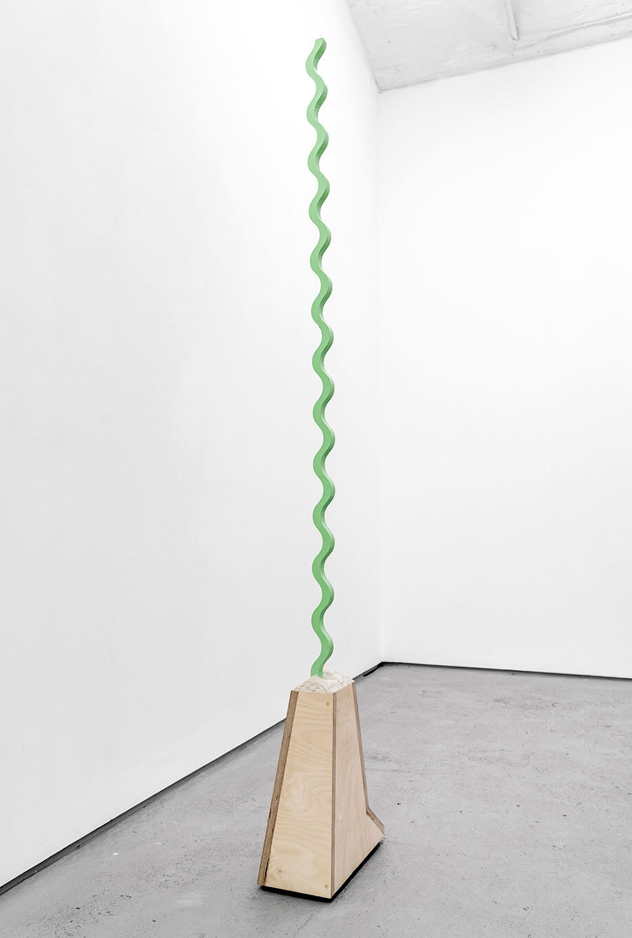    their proper habits vaguely shown      FOLD Gallery  Powder coated steel, bio resin, mica and birch plywood   172.5 x 31 x 16 cm   2019    