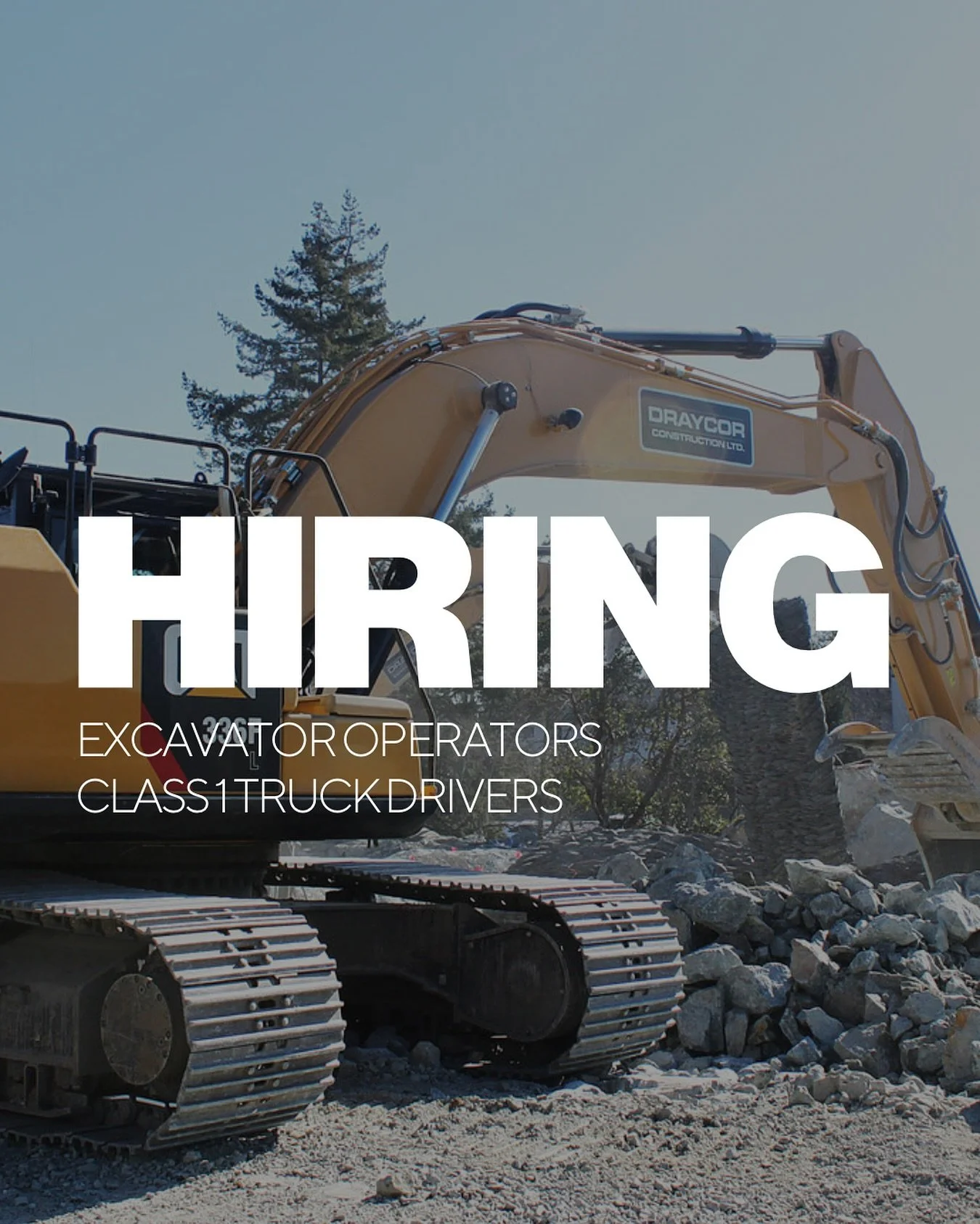 Draycor is HIRING Excavator Operators and a Class 1 Truck Driver to join the crew.
If you love moving the earth, apply today 💪
🔹 Competitive wages, benefits packages, vacation pay, company events & more!
📧  info@draycor.ca
🔗  Link in bio 
#