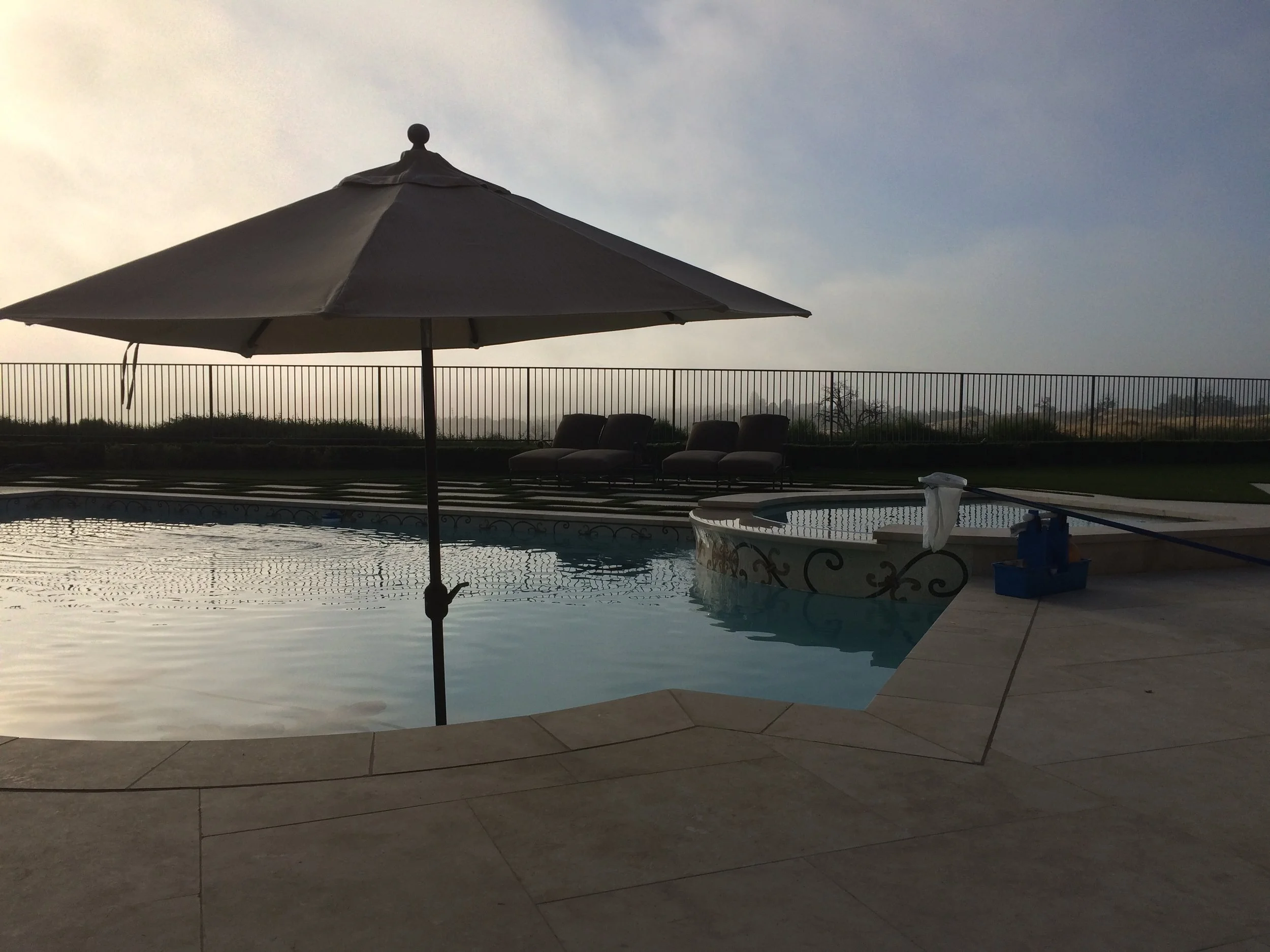 EZ Pool Service Owned by Erik Zindroski in Santa Clarita CA - Freshly cleaned residential pool.JPG