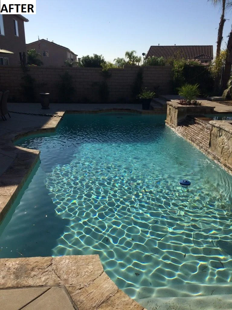 Erik Zindroski Pool Service in Santa Clarita CA - Freshly cleaned pool by EZ Pool Service.jpg