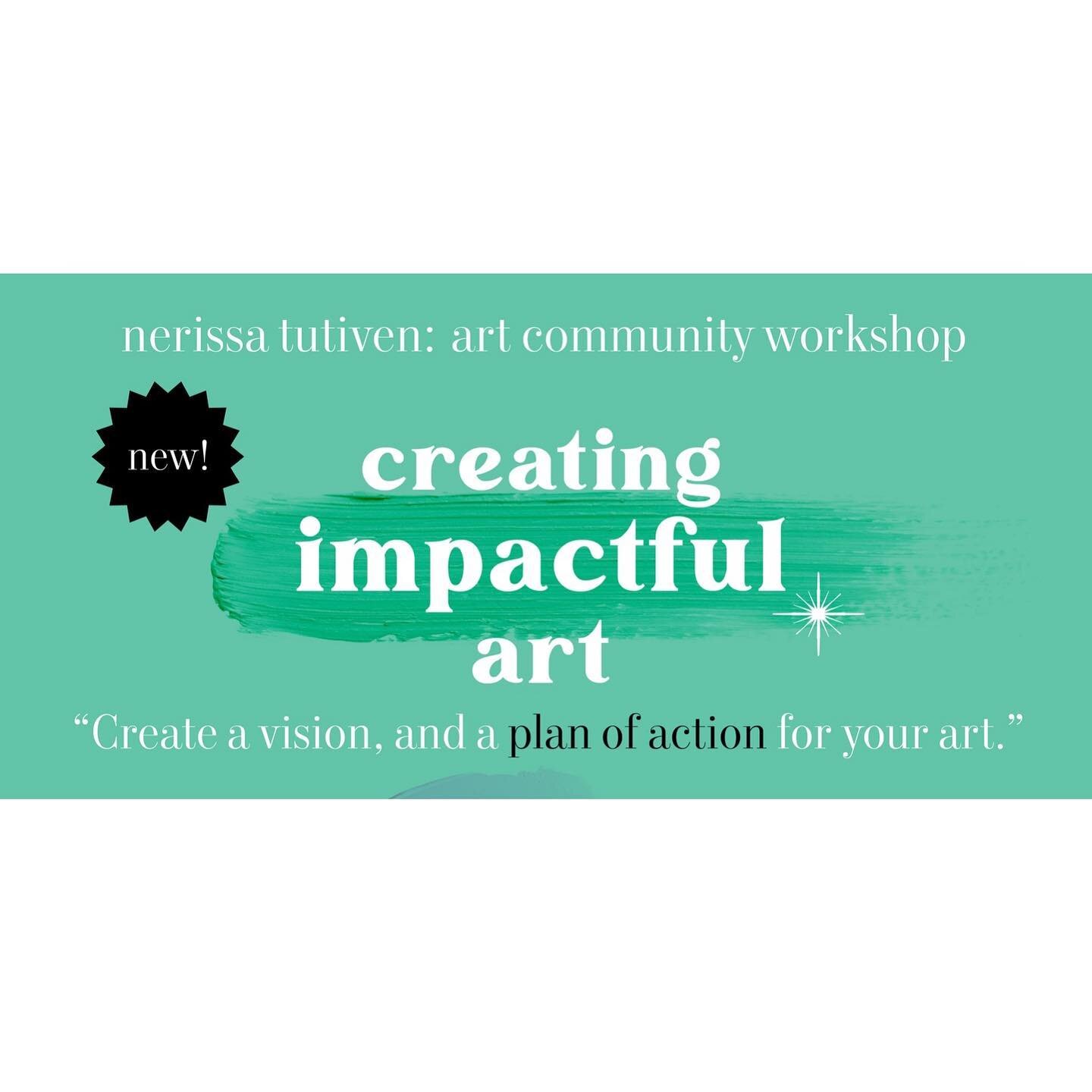 ⭐️ Go check out my website (Link in Bio), to read more about the New Workshop! I&rsquo;m hosting. 🌈✨💎

&ldquo;Creating Impactful Art&rdquo;
September 16th-30.

via Zoom
a 5-Class Workshop

#ArtClasses
#Workshops
#ConciousCommunity