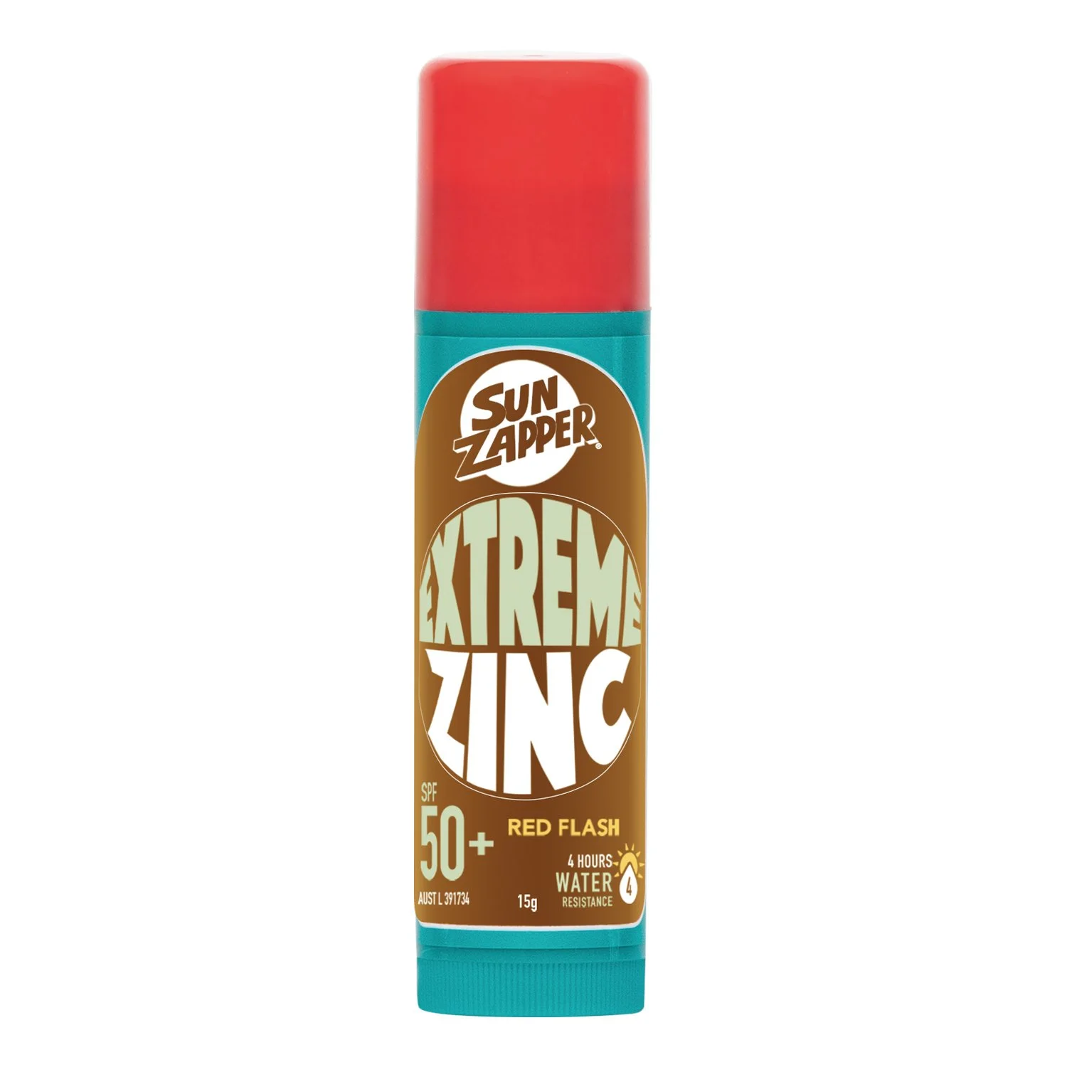 Extreme RED Flash Zinc Stick SPF 50+ 15g — Sun Zapper