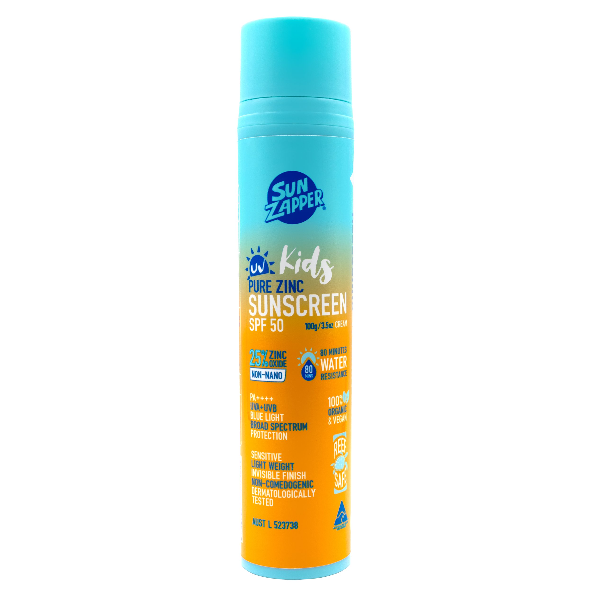 NEW - Kids Pure Zinc Sunscreen Cream 100g SPF 50