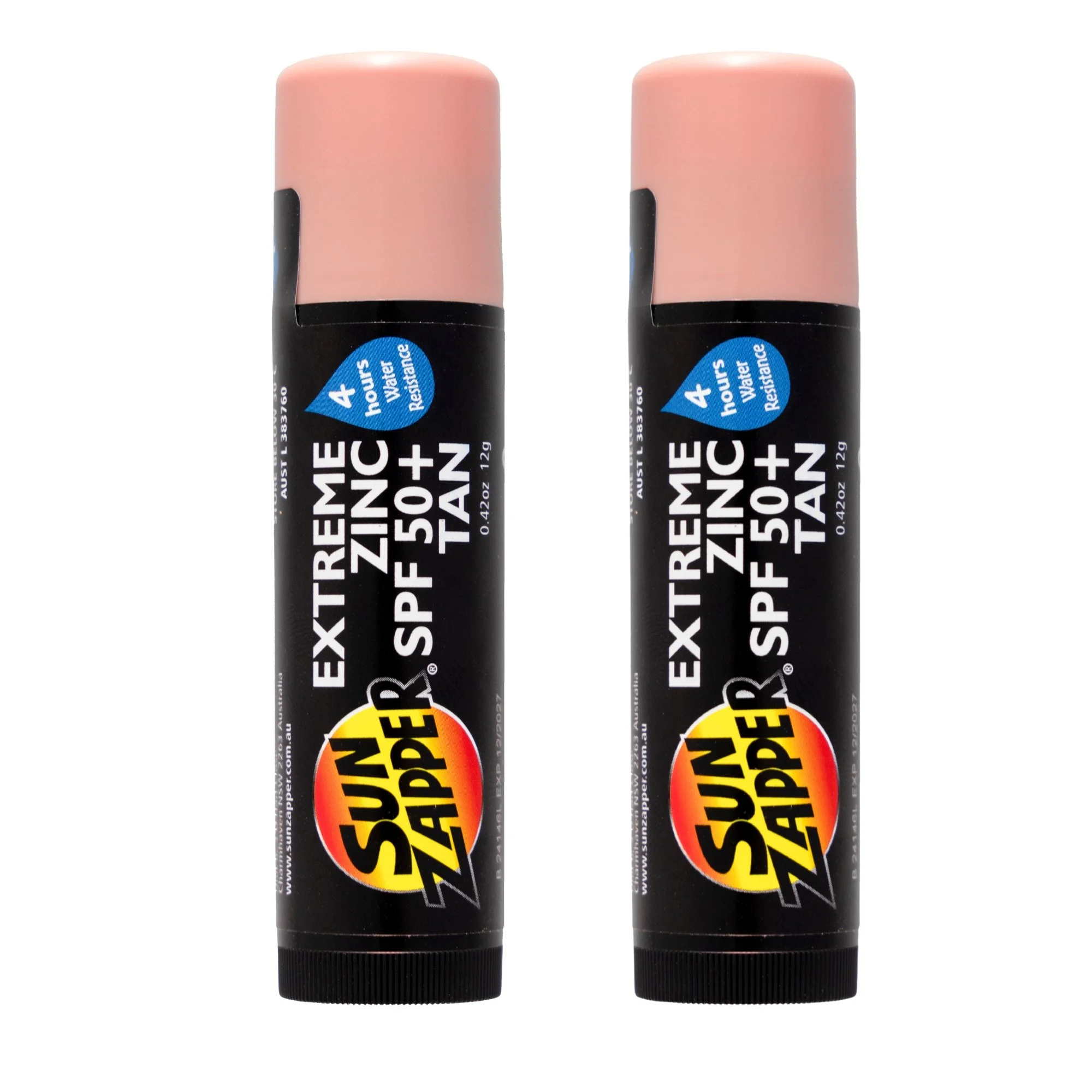 TWIN PACK - Extreme TAN Zinc Stick SPF 50+ 12g