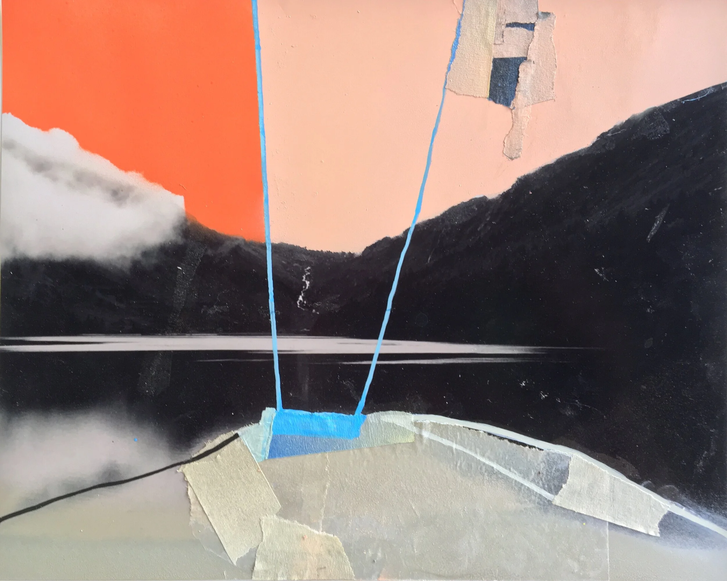 art-abstrait-paysage-techniques-mixtes-sur-photographie-originale-collage-feutre-encre-peinture-aérosol-artiste-Anne-Brochu-Lambert-2019