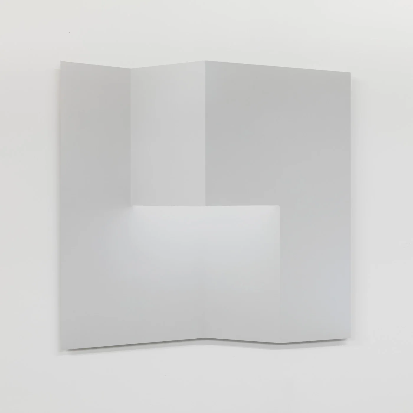 Caroline Cloutier, Pliage 3 , 2018, ink on paper mounted on aluminium, 42.5” x 42.5” (108 x 108 cm)