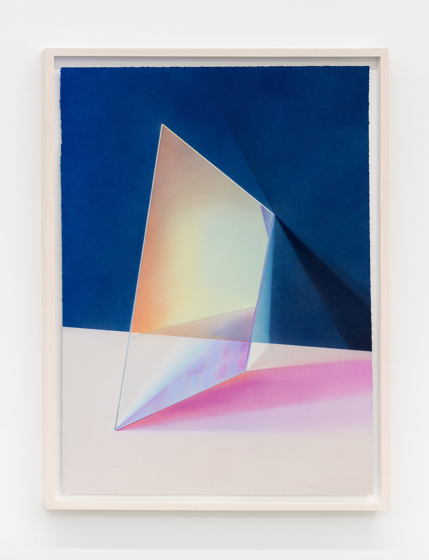 Maude Corriveau, Trapèze jaune , 2021, dry pastel on Stonehenge paper, 71 x 51 cm (28” x 20”)