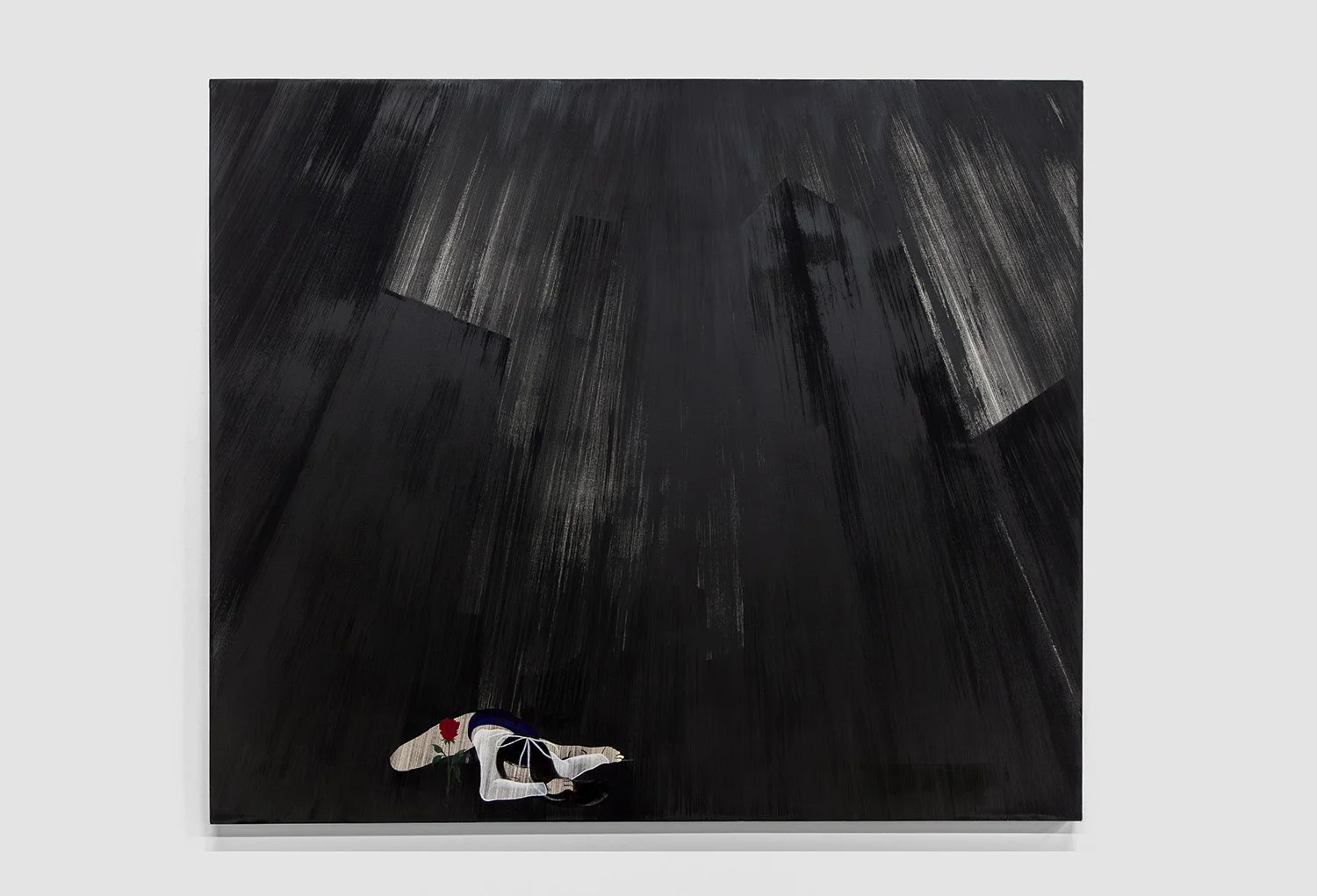  Yan Wen Chang,  Gillian’s Rose,  2025, Huile et gouache sur toile, 172.7 x 203.2 cm (68 x 80 ") 