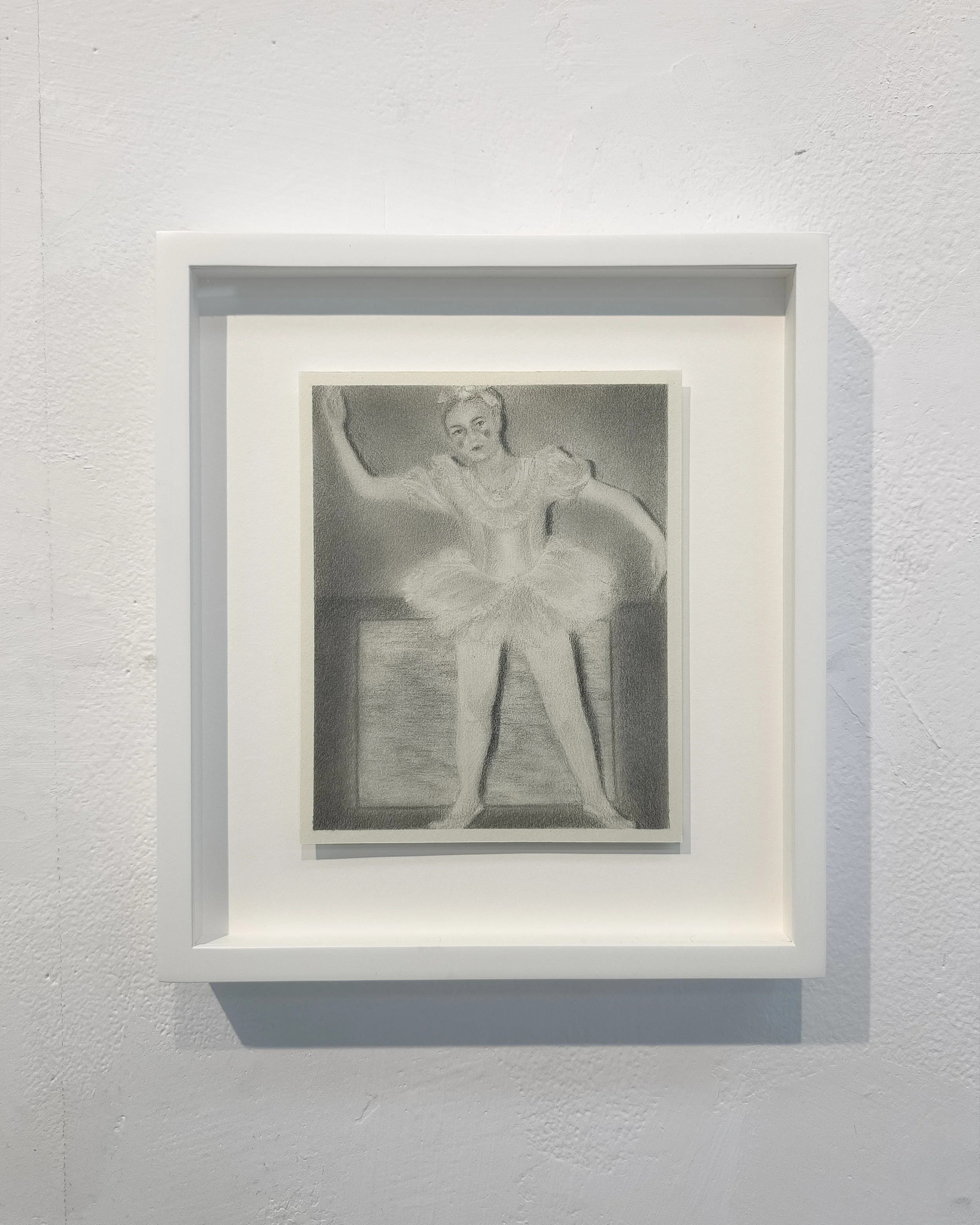  Arta Ajeti,  Dress Rehearsal , 2025, Graphite on paper, 16 x 13 cm 