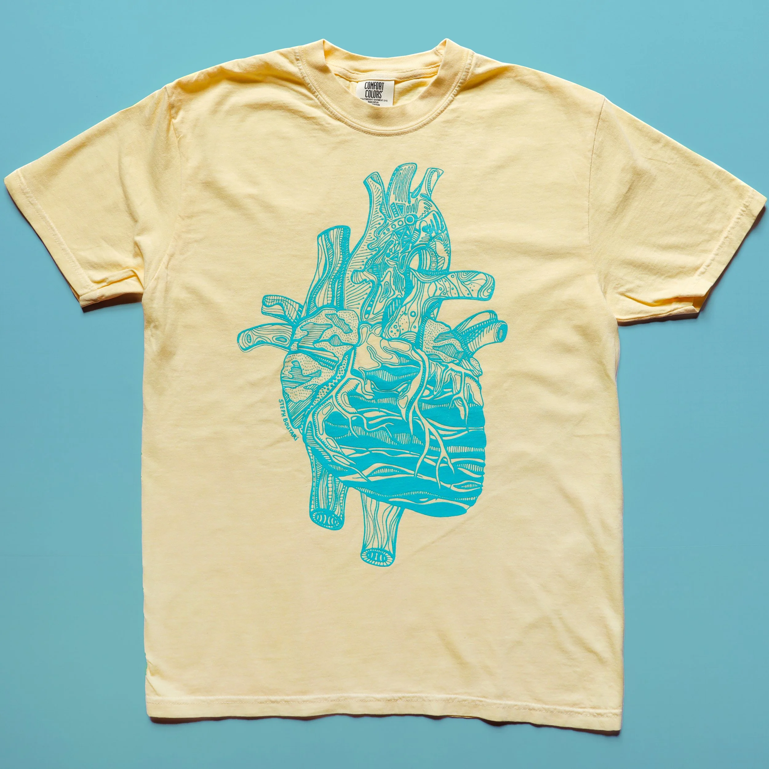 BIG HEART TEE - BUTTER