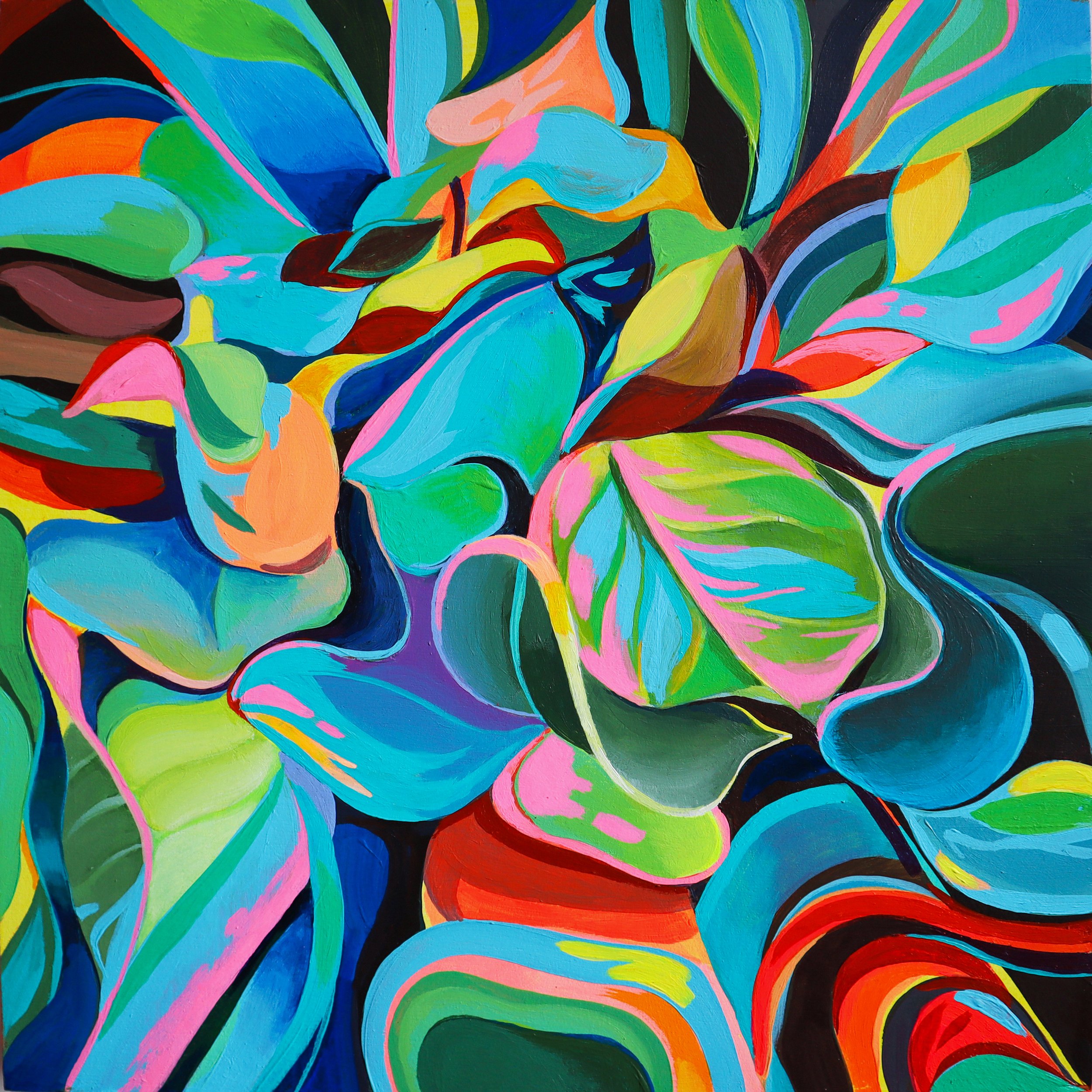 CURLING LEAVES PAINTING