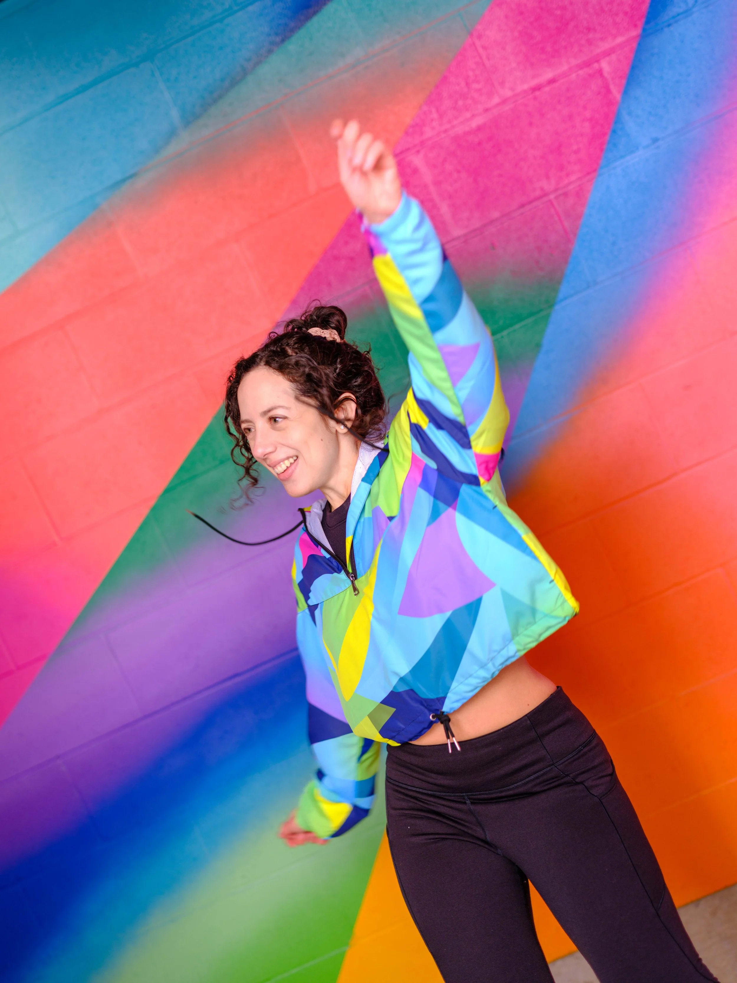 CYBERLEAF CROPPED WINDBREAKER