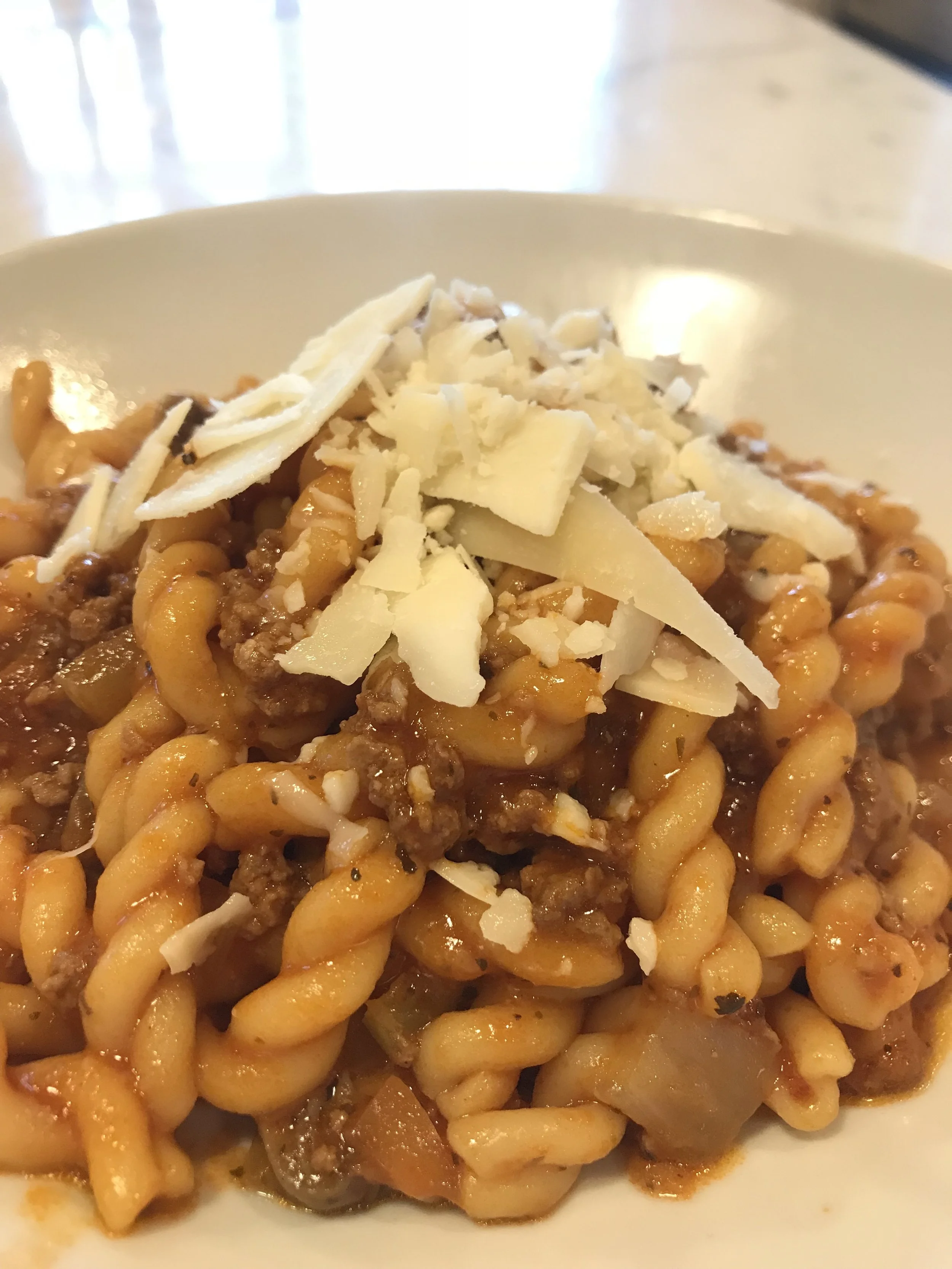One Pot Pasta Bolognese