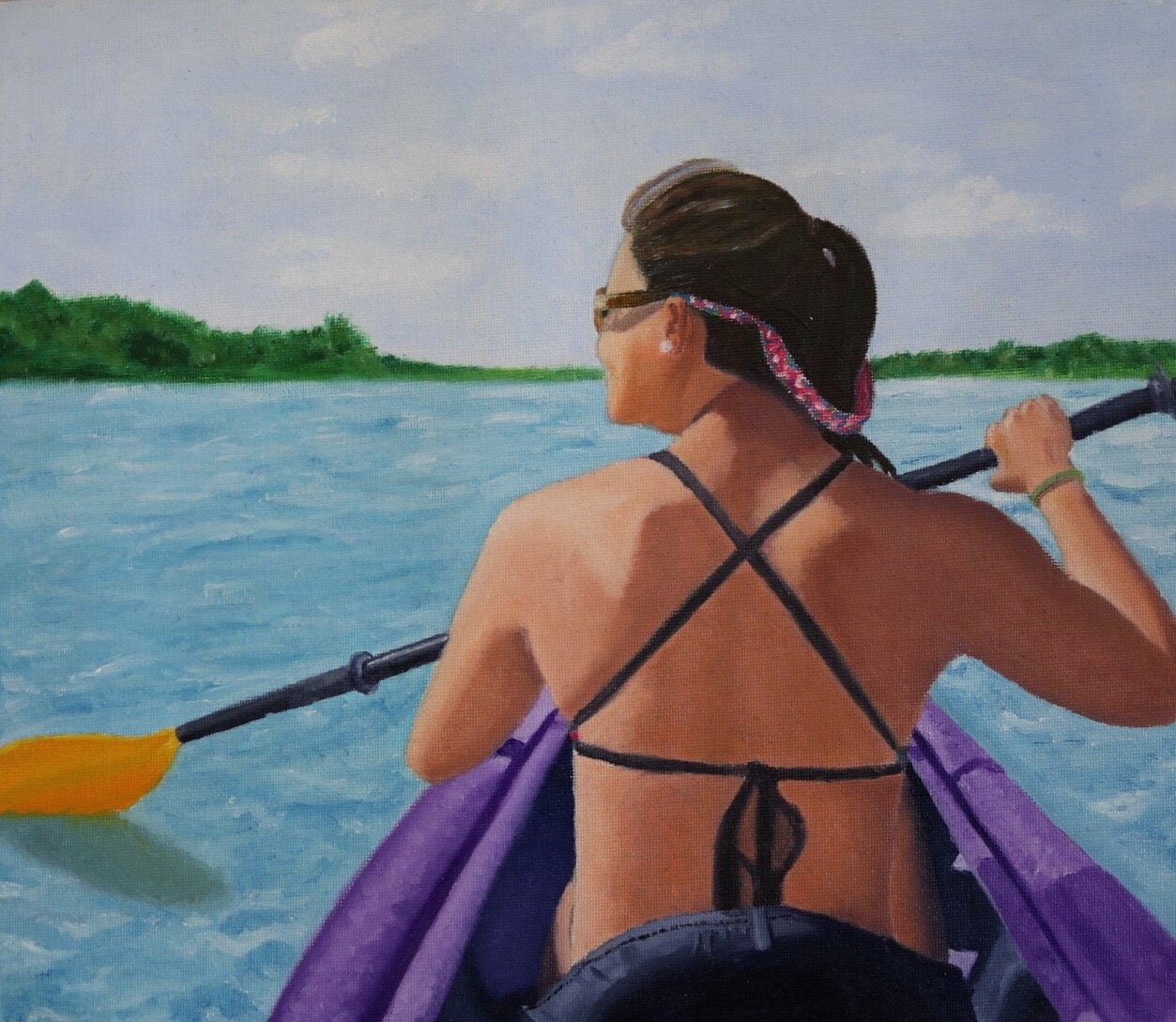 20” x 16” Kayaking