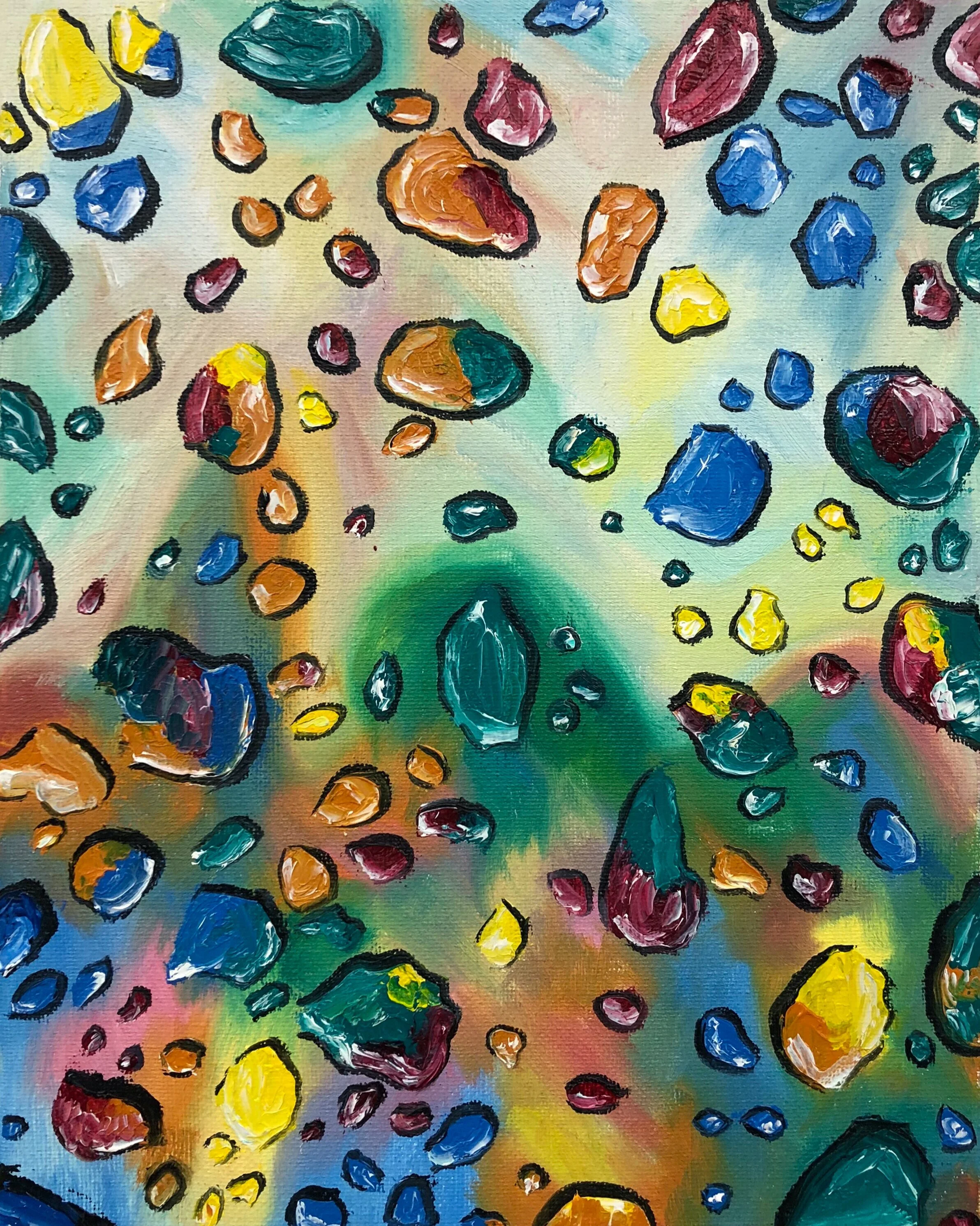 8” x 10” Colored Water Study 2