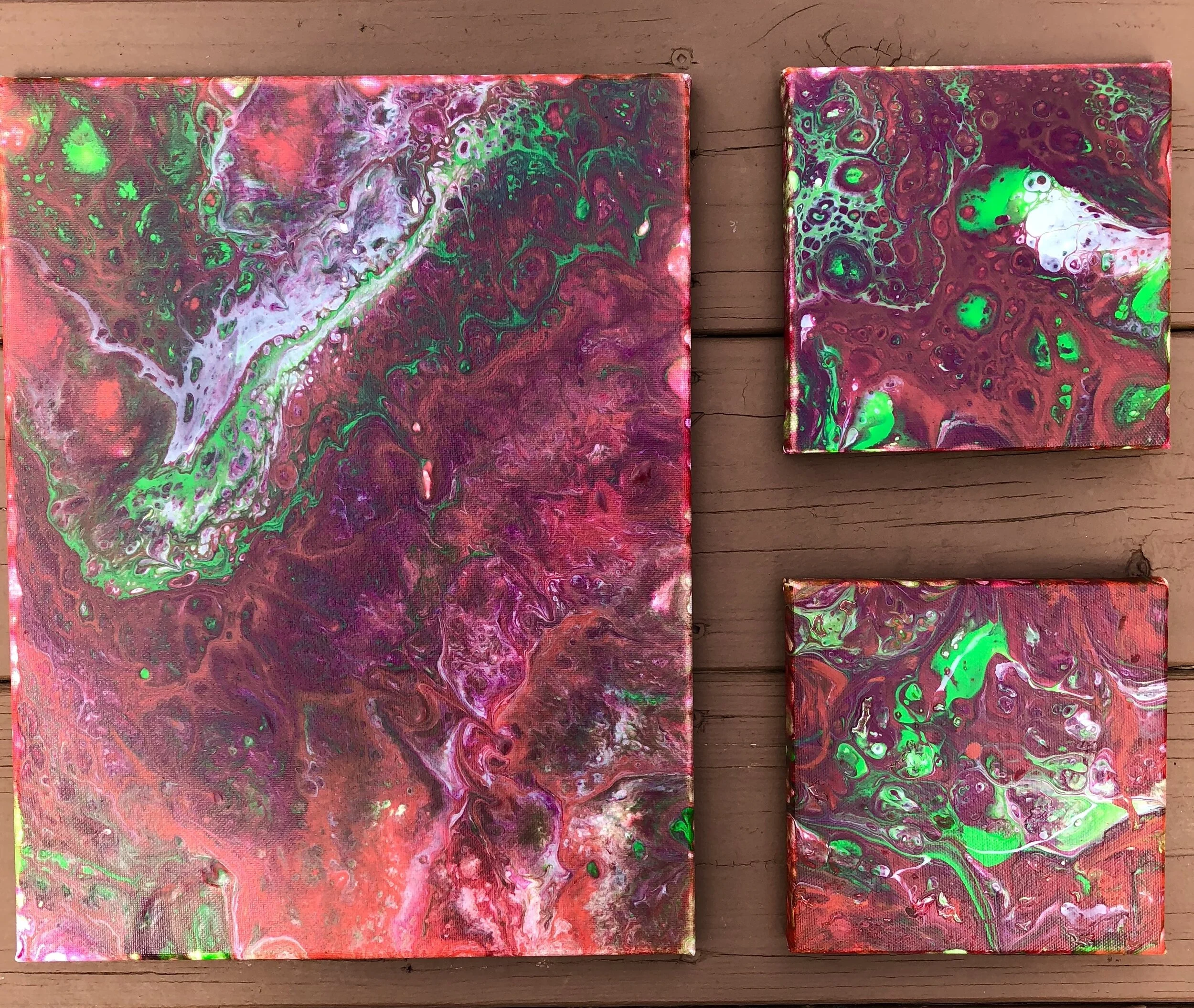Various sizes - Acrylic pour