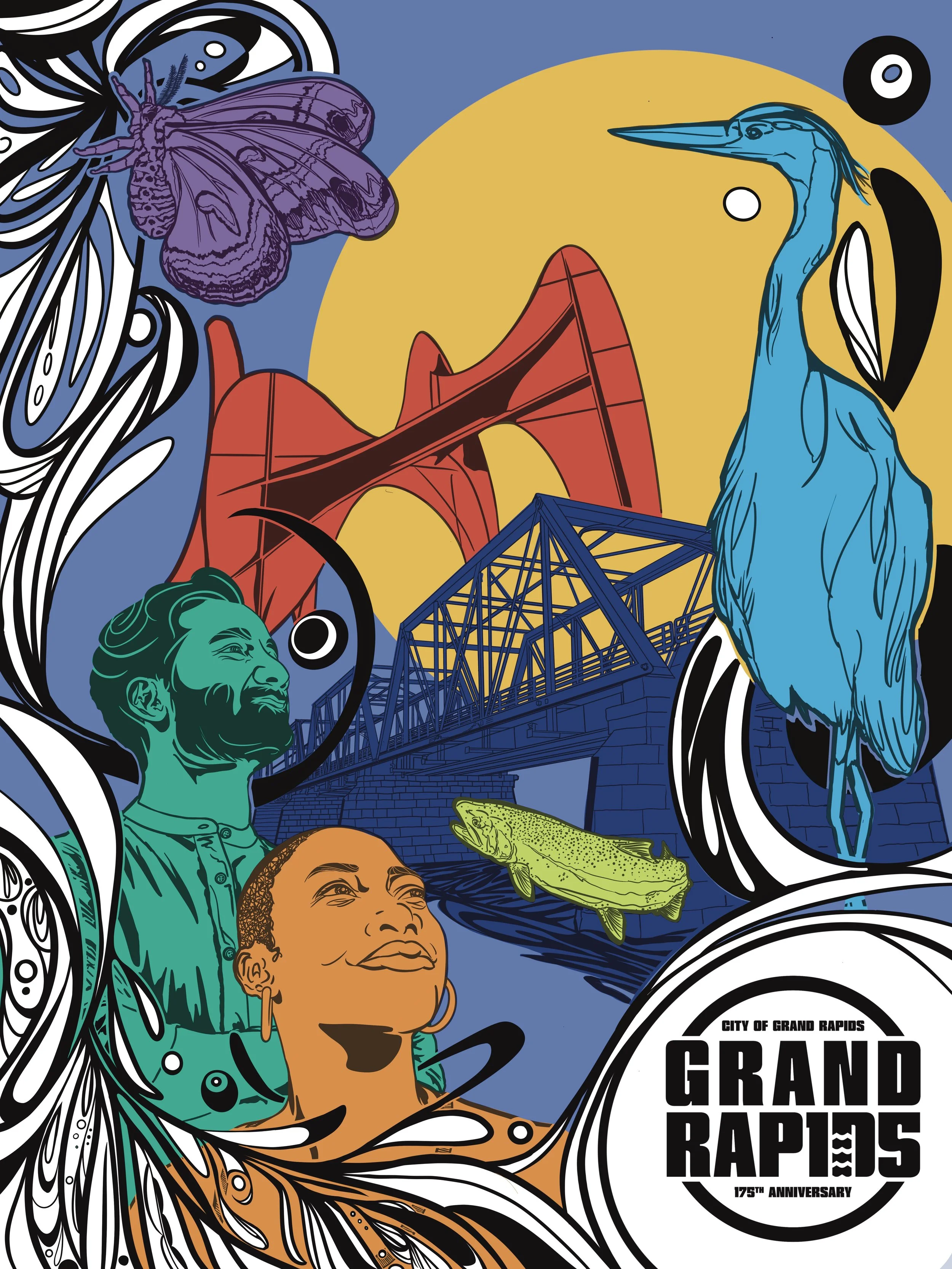 City of Grand Rapids' 175th Commemorative Poster Competition Entry