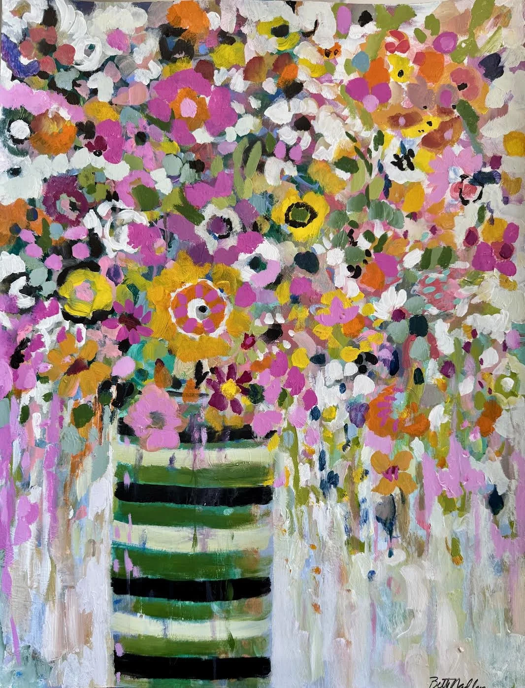 Fantasy of Flowers Acrylic Painting  Original Painting