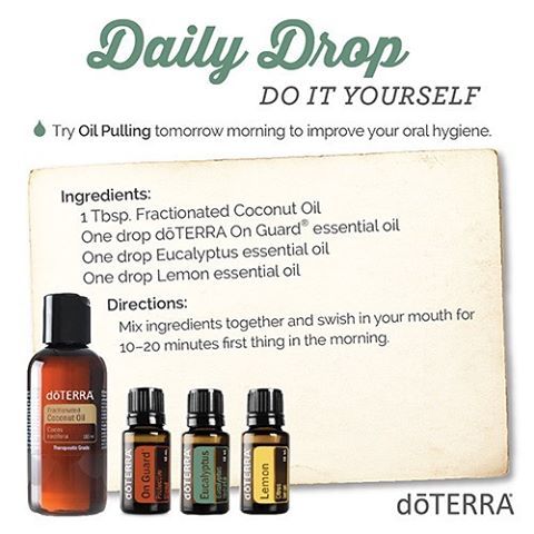 Try doTERRA Oil Pulling tomorrow morning to improve your oral hygiene