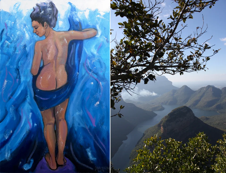 Darcy Lynn, painting (left) and Lloyd Campbell, photography (right)