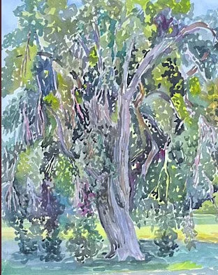 NYC Urban Sketchers -Susan Greenstein: A Watercolor Journey in Greens