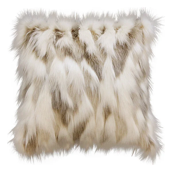 Heirloom Faux Fur Cushion – Snowshoe Hare