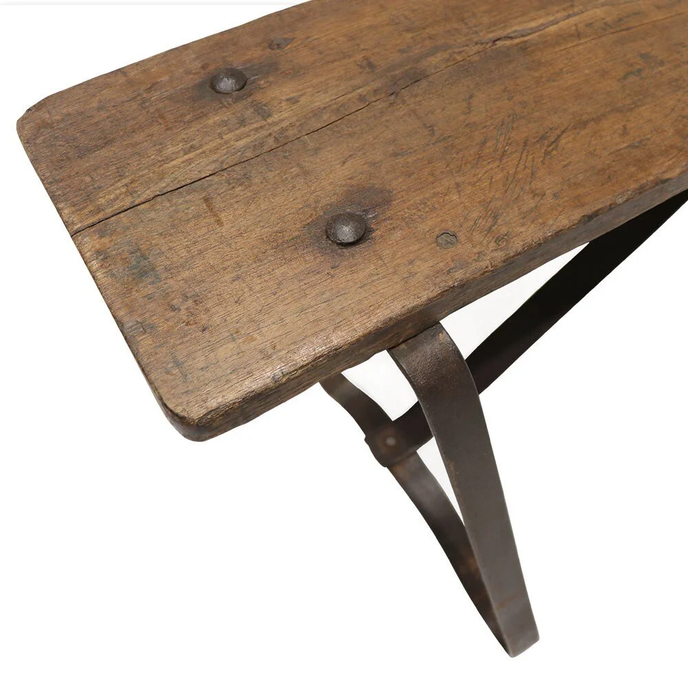 Original Wood + Iron Bench — Loft Furniture New Zealand