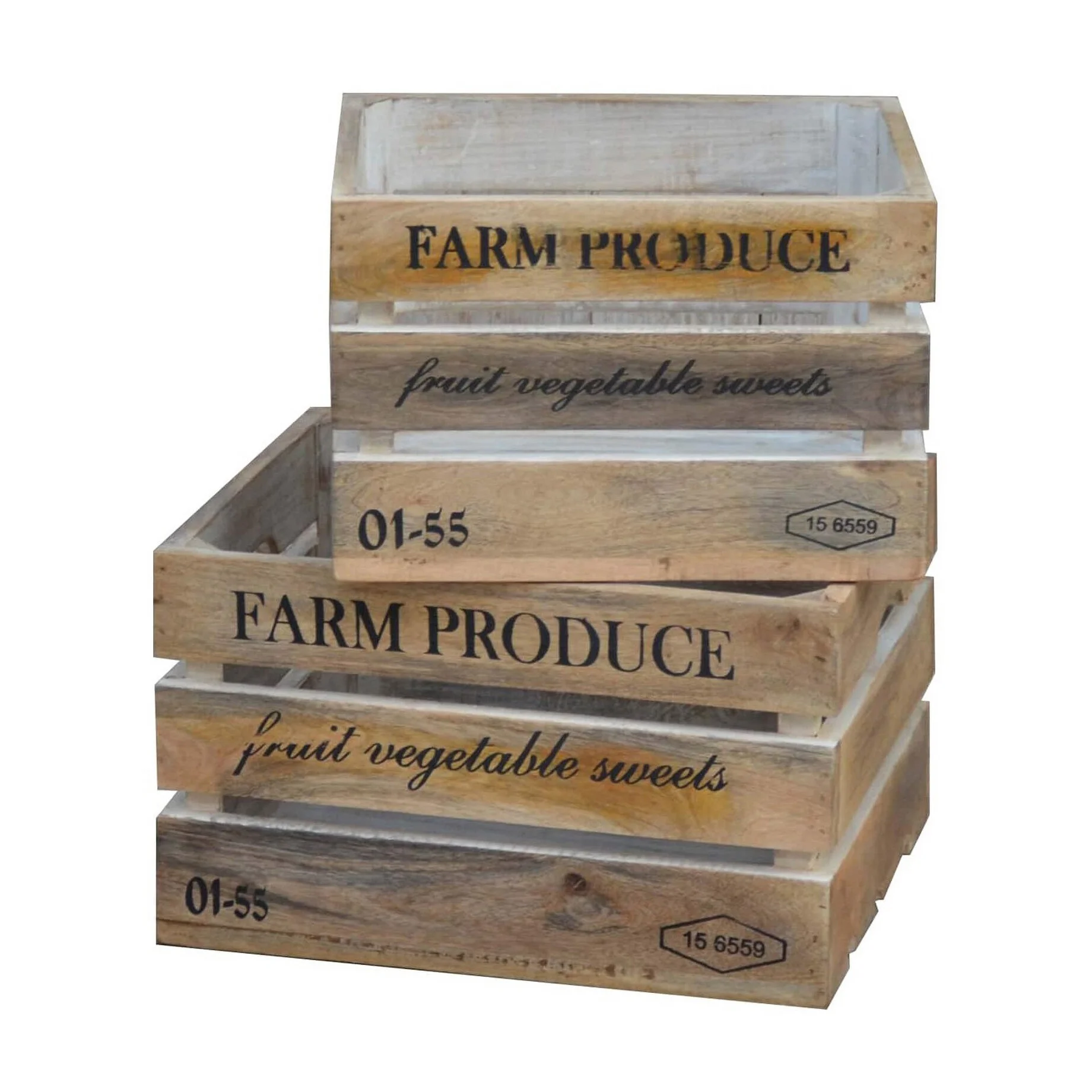 Farm Produce Wooden Crates