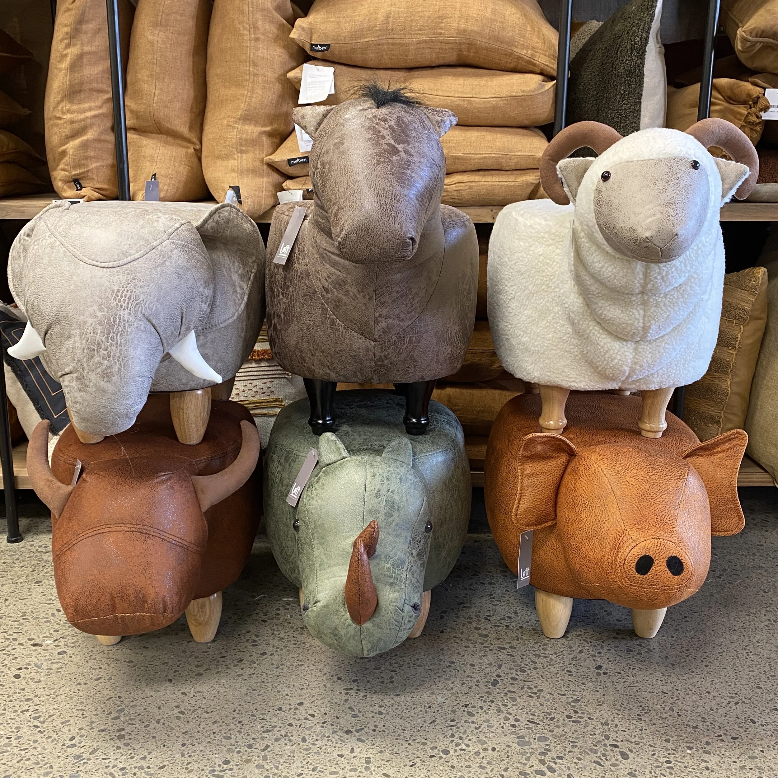 Animal Ottomans — Loft Furniture New Zealand