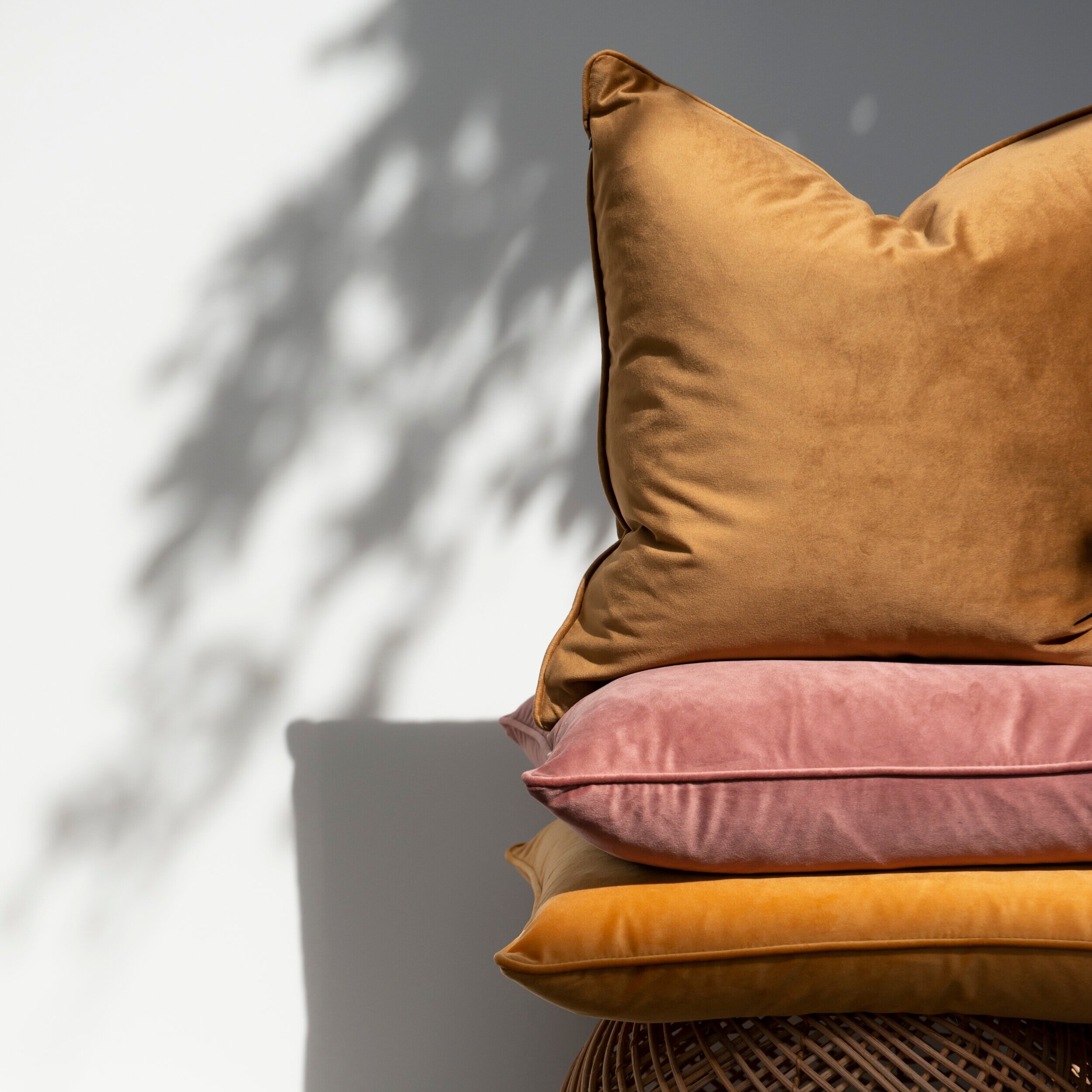 Quattro Velvet Cushions - 6 colours