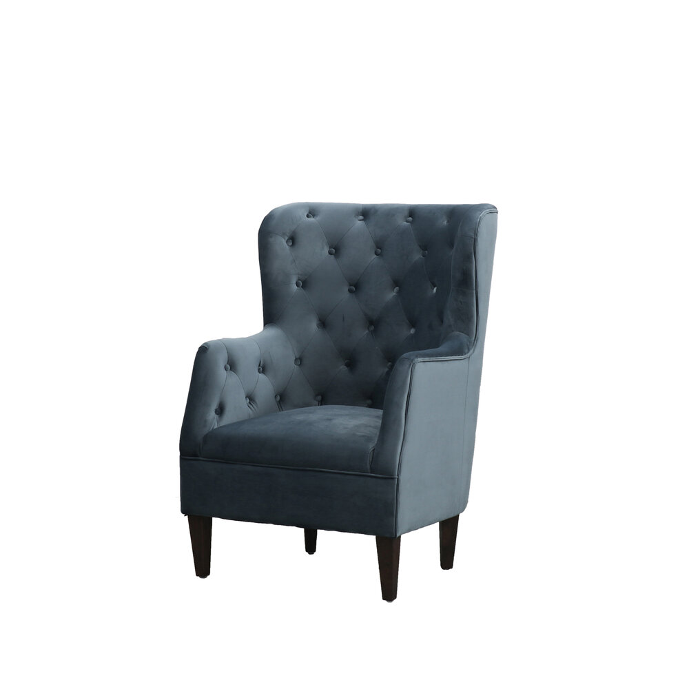 regal velvet armchair  teal — loft furniture new zealand