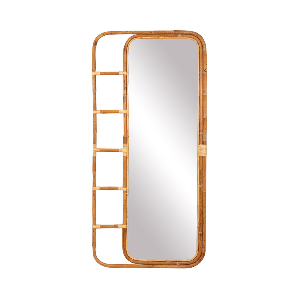 Rattan Ladder Leaner Mirror Loft Furniture New Zealand Rattan Ladder Leaner Mirror Loft, Wall Leaner Mirror Nz