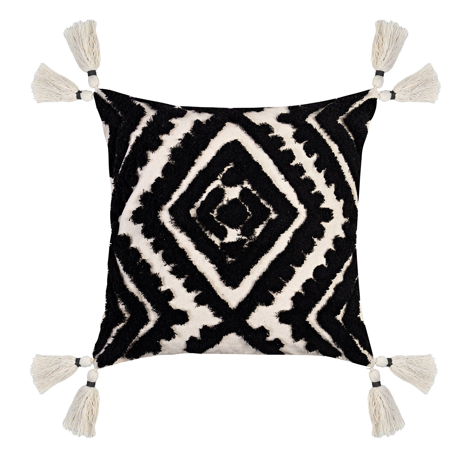 Nomad Diamond Cushion - Black