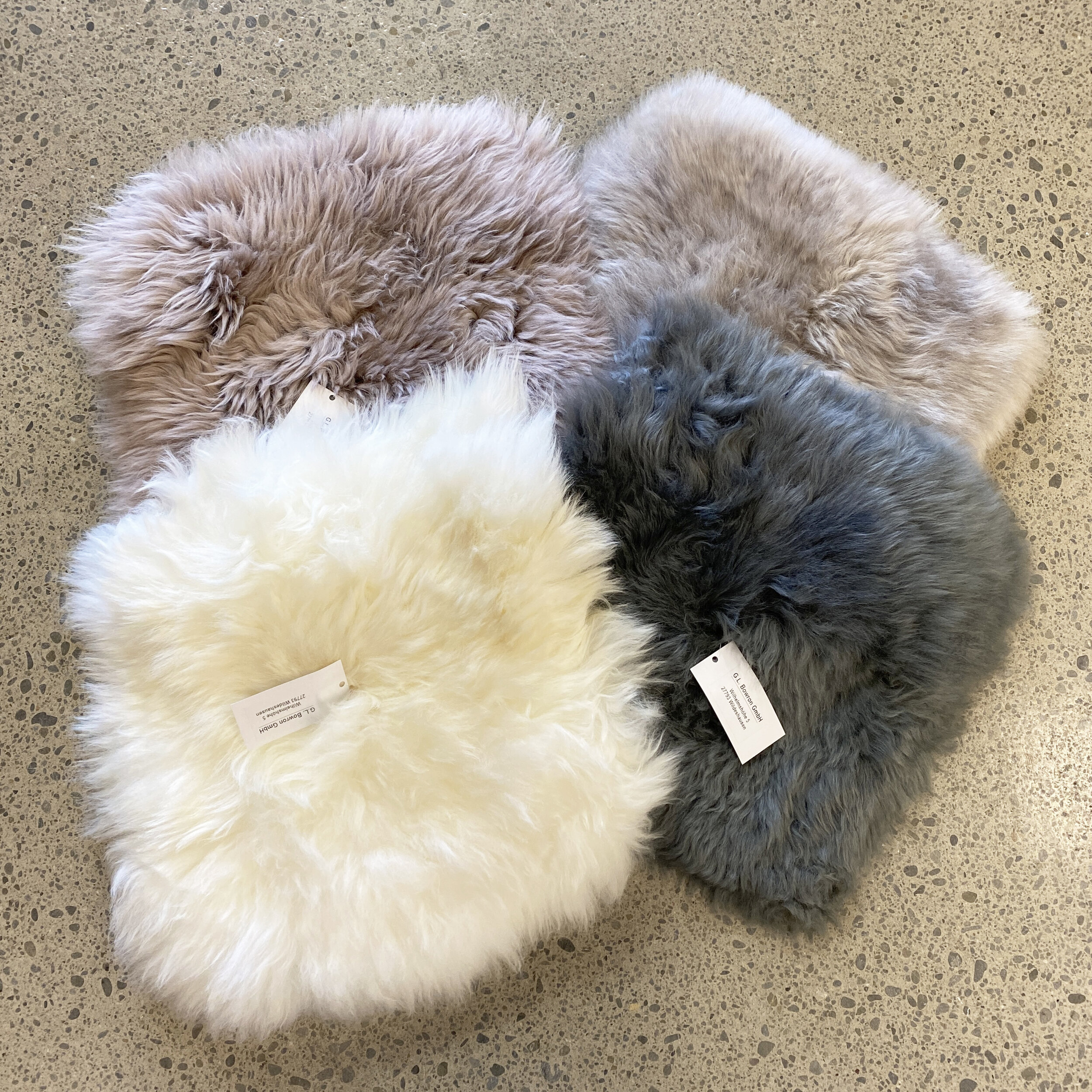 Bowron Square Sheepskin Seat Pads