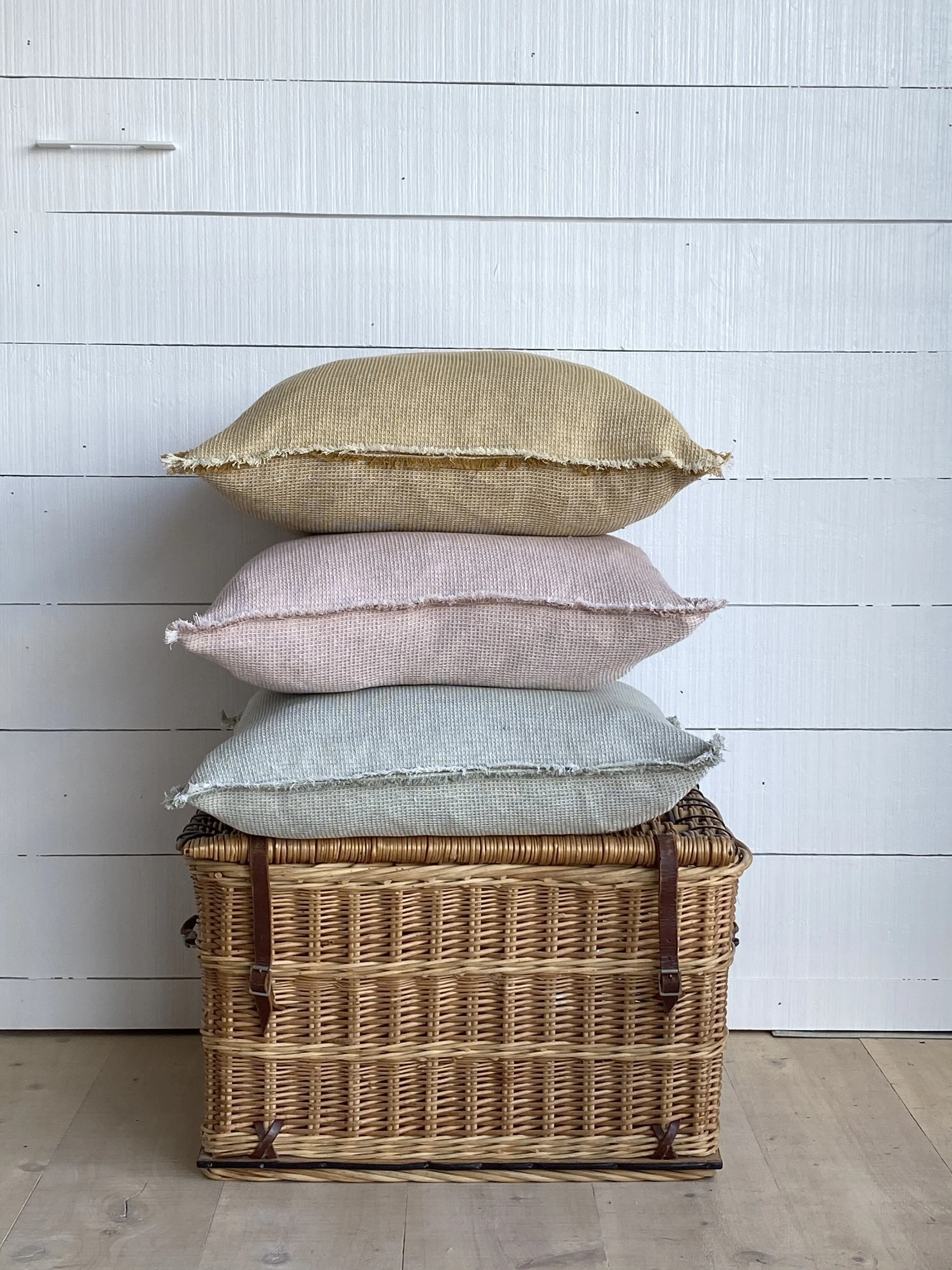 Chambray Waffle Cushions 50x50