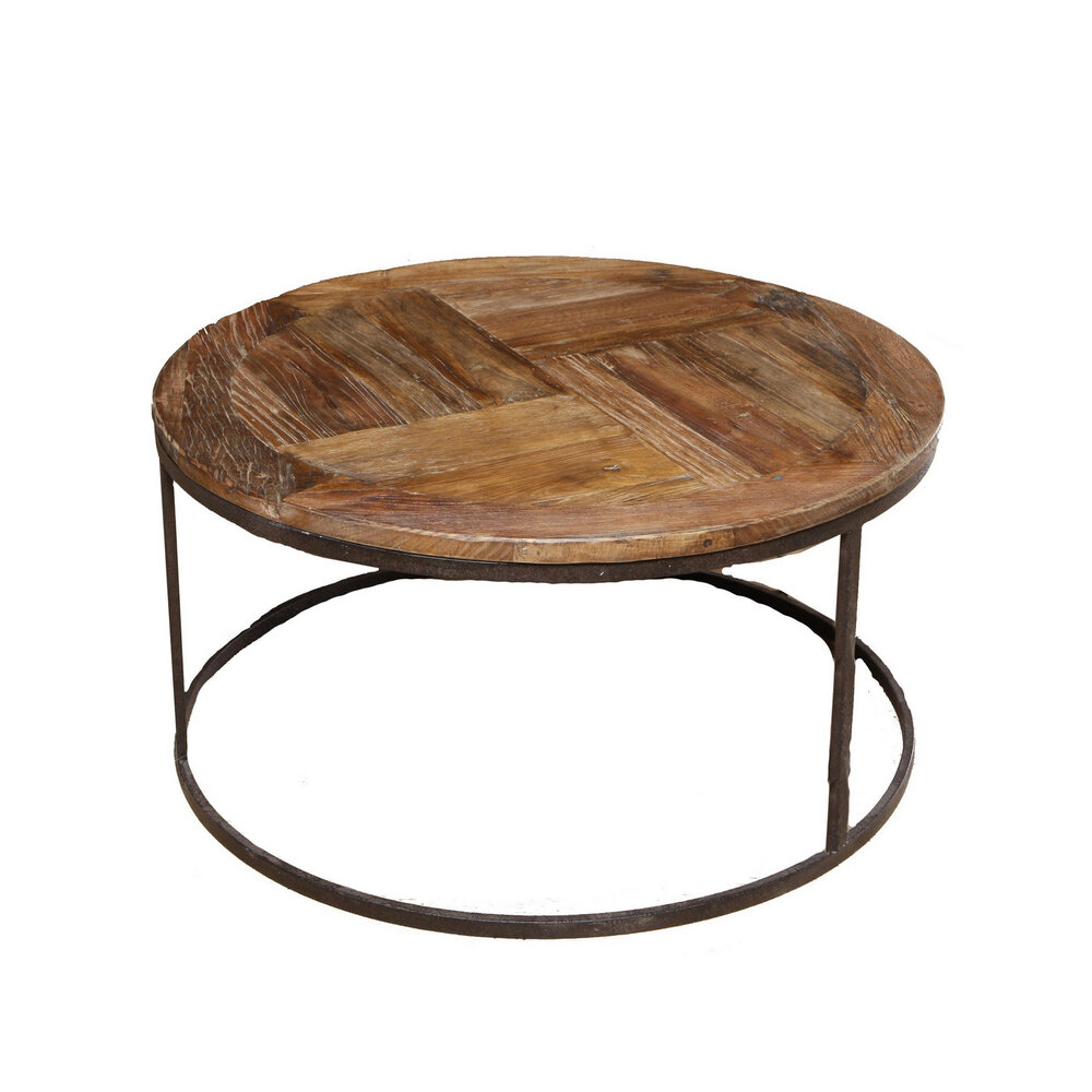Industrial Round Coffee Table Loft, Industrial Round Side Table