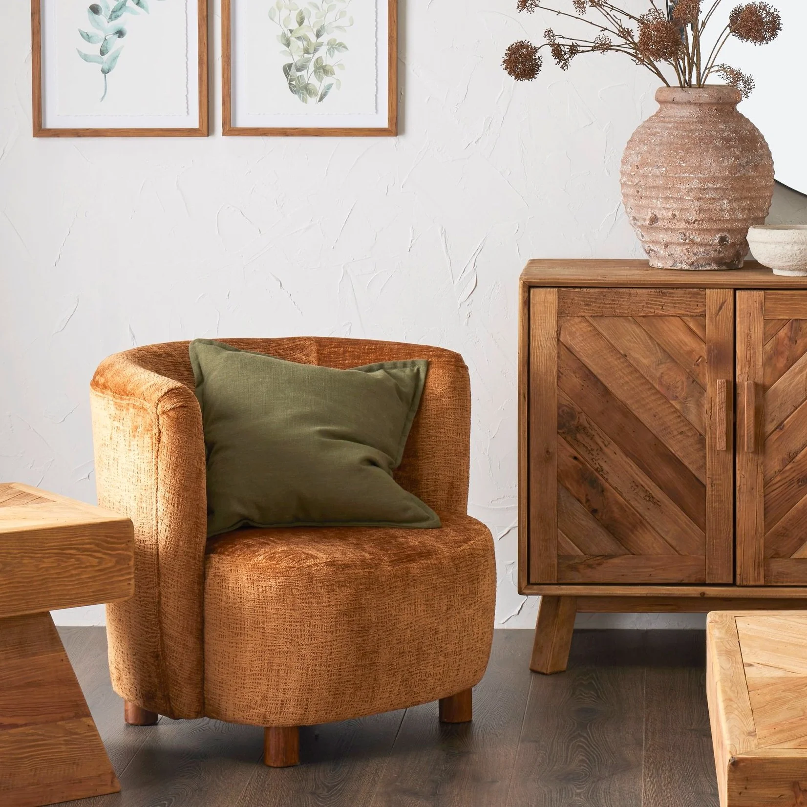 Palazzo Swivel Armchair Cosy Heritage — Loft Furniture New Zealand