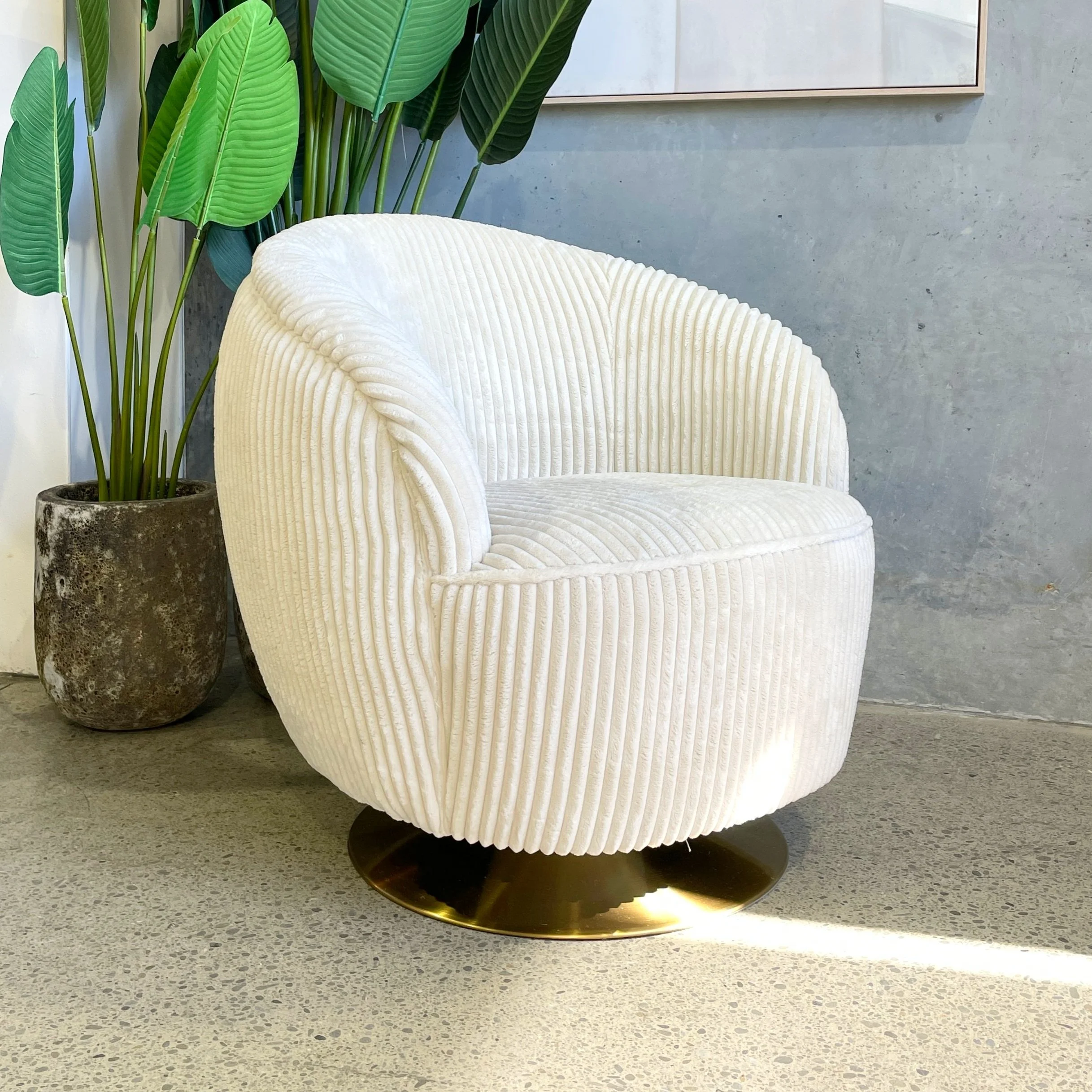 Palazzo Swivel Armchair Cosy Heritage — Loft Furniture New Zealand