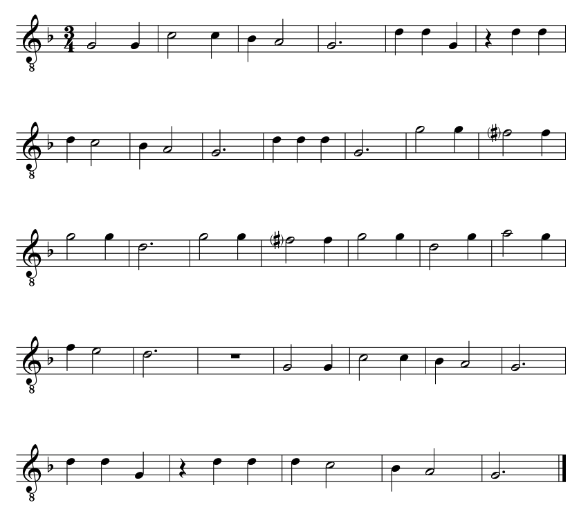 L'homme armé melody (Anonymous)