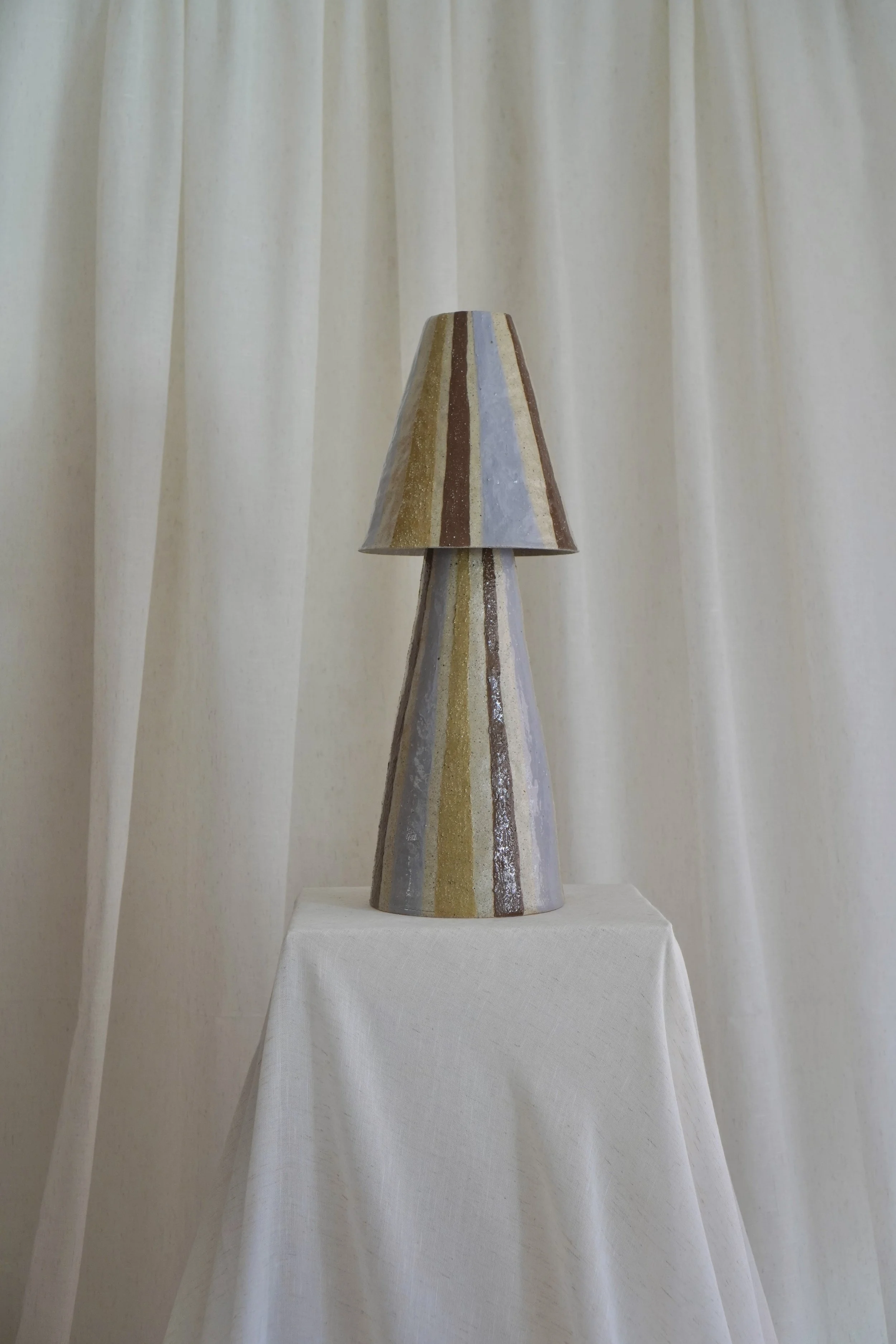Stellar Table Lamp in Lilac & Mustard MADE TO ORDER