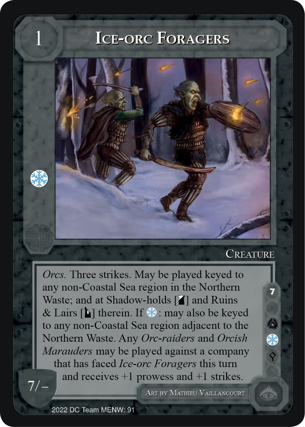 Ice-orc foragers