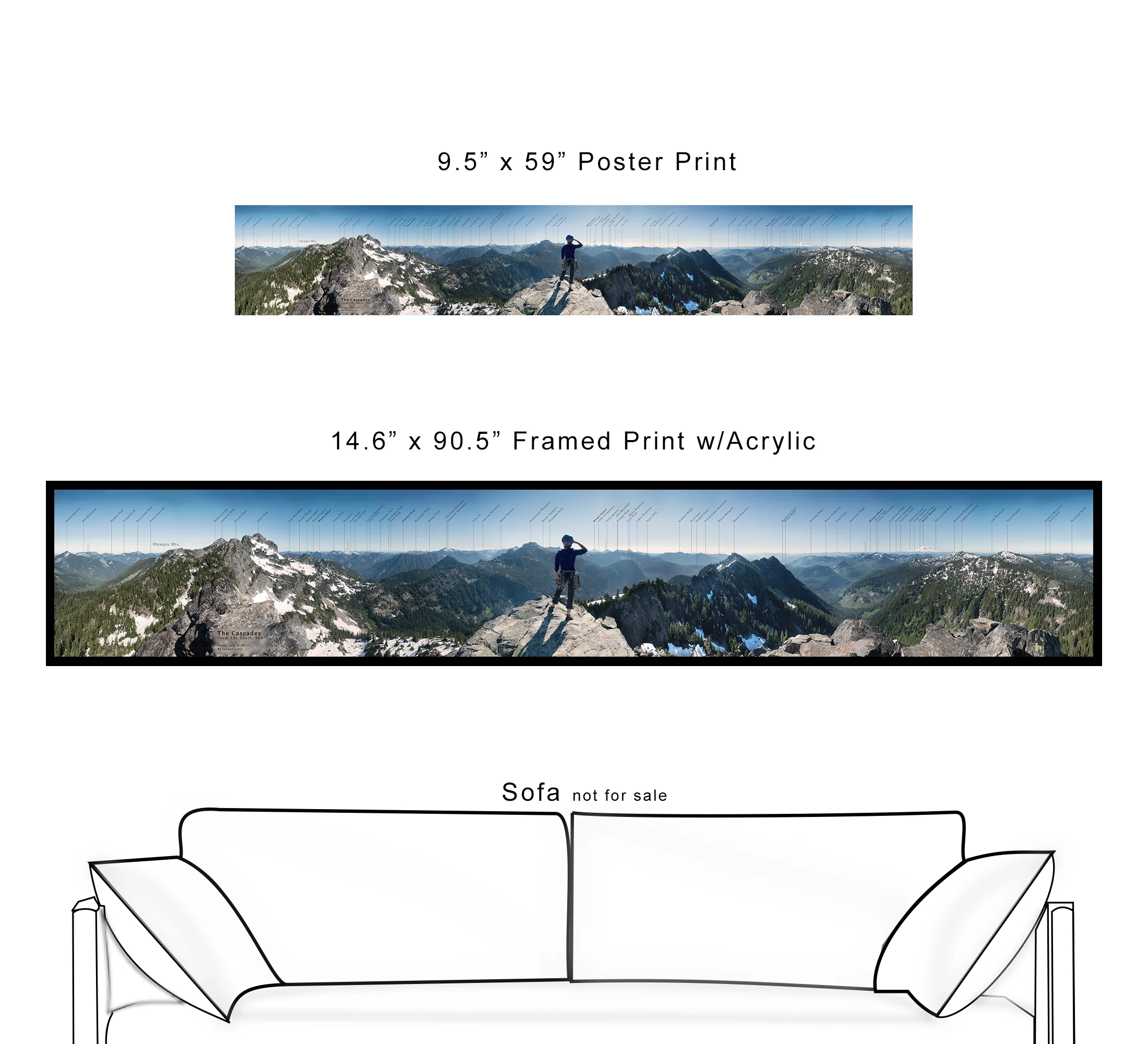 Cascades from the Tooth - print sizes