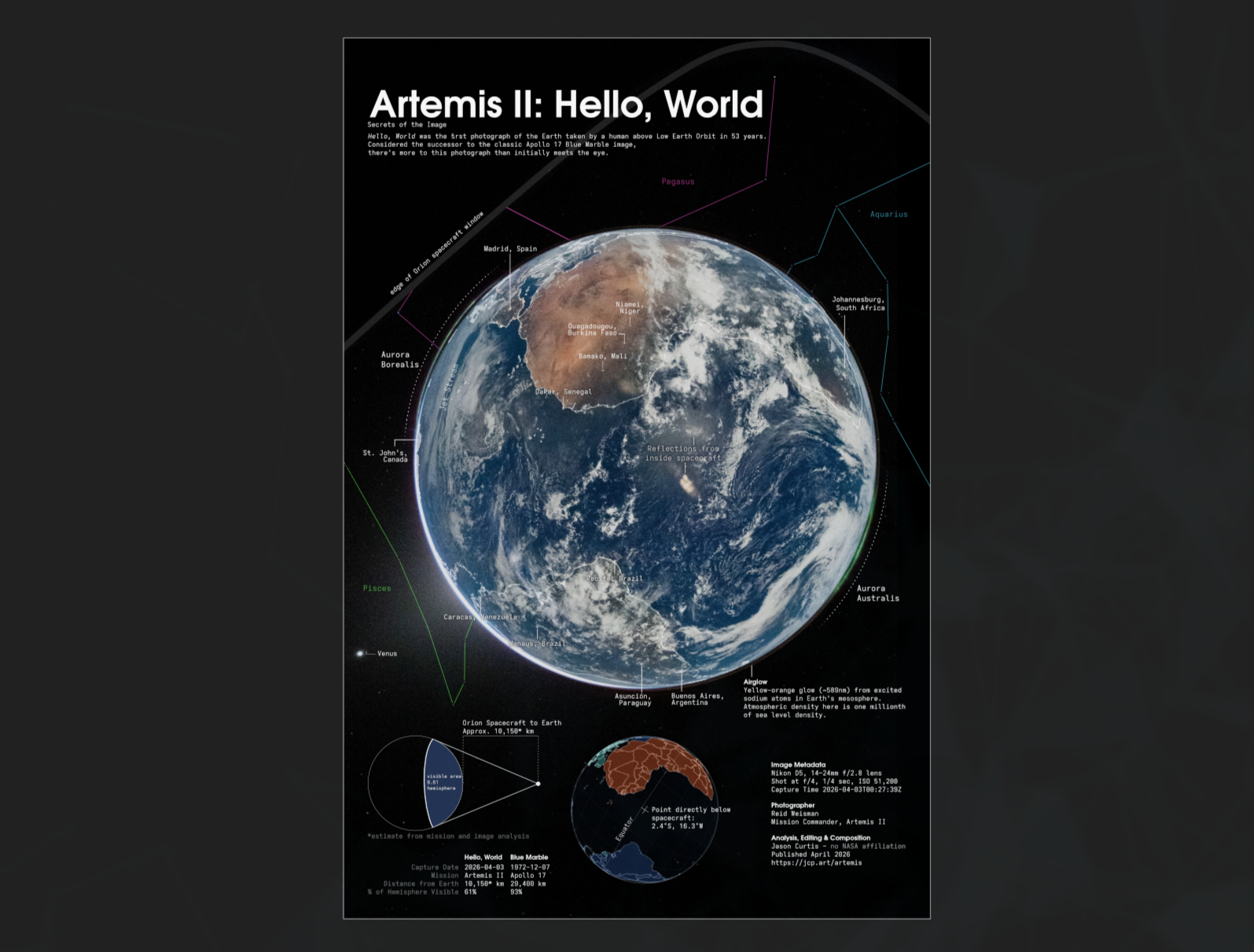 Screenshot of poster showing Earth as seen from space