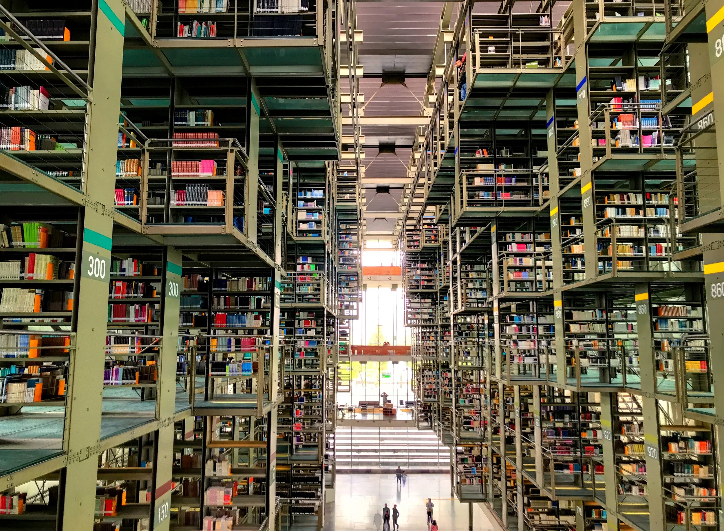 The Space Age architecture of the Public Library in downtown Mexico City.