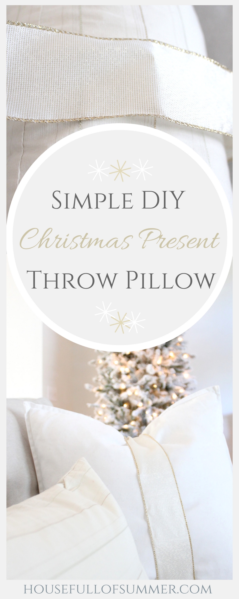 Easy DIY Christmas Pillows