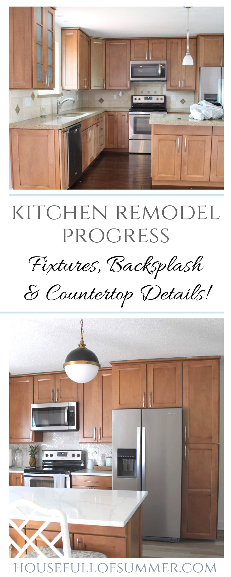 Kitchen Remodel Progress Fixtures Backsplash Countertop