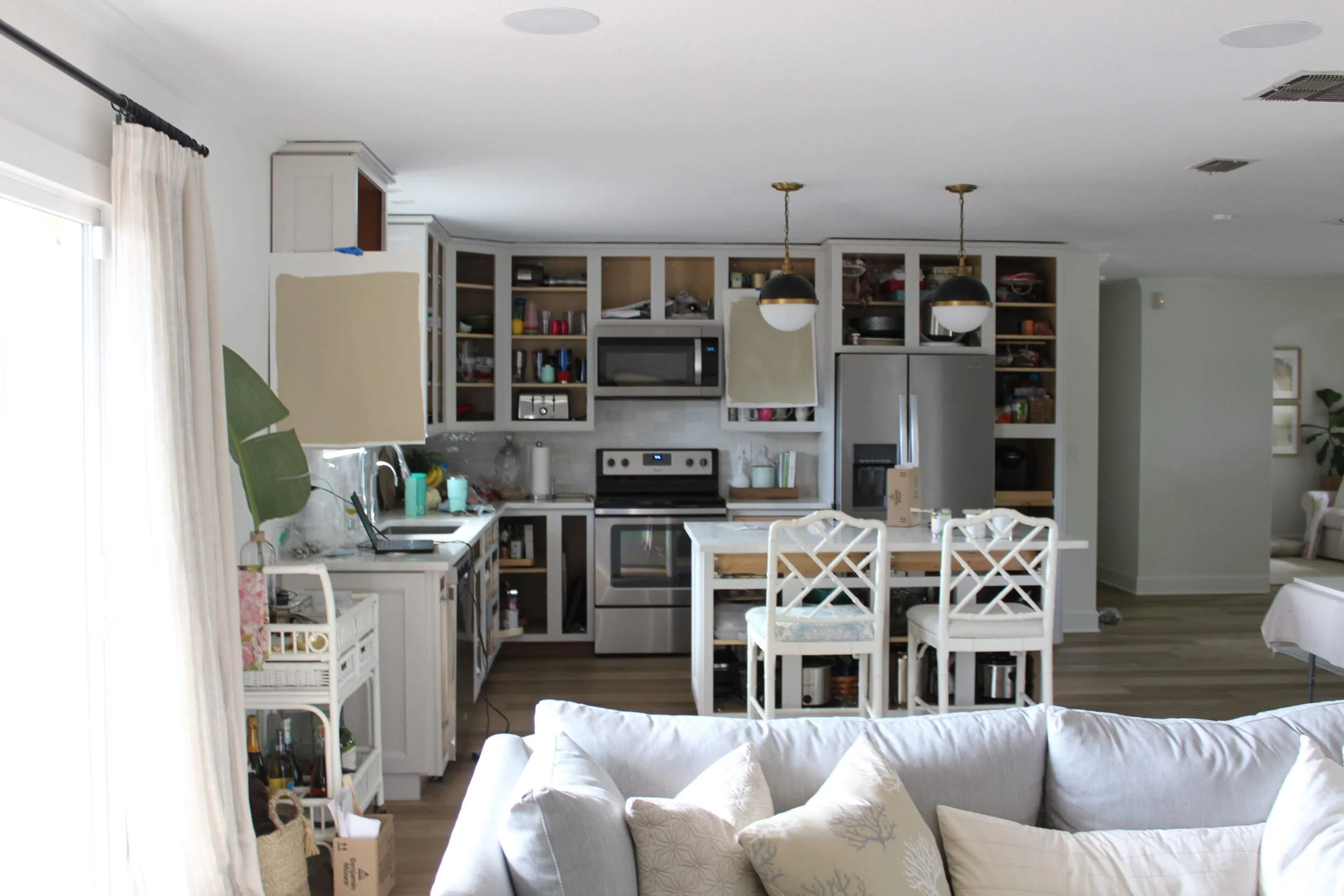 Kitchen Cabinet Paint Color Reveal Before & After — House Full of