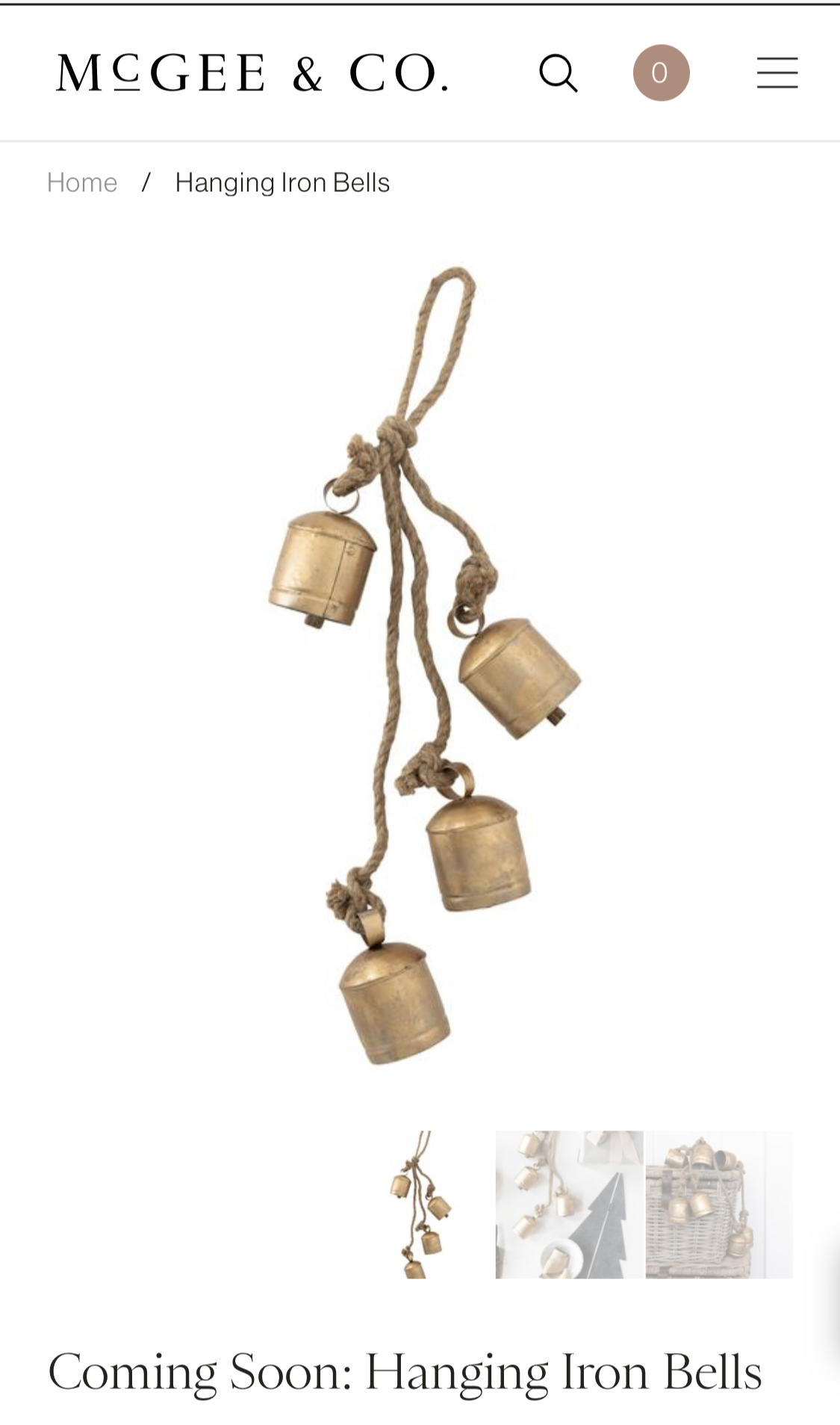 Where to Find Studio McGee's Vintage Hanging Bells for a Fraction of the  Price — House Full of Summer - Coastal Home & Lifestyle