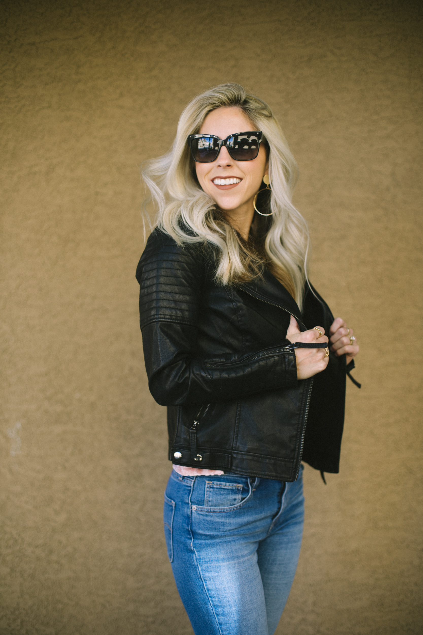 Best Leather Jackets under $100 by Las Vegas fashion blogger Life of A Sister