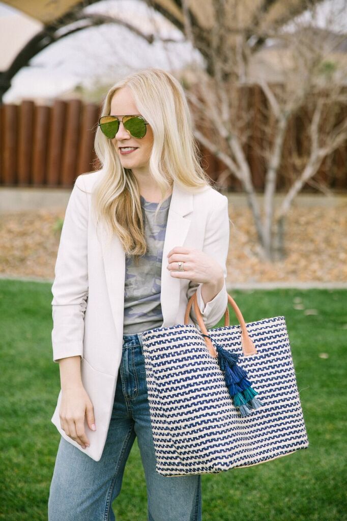 Straw Totes by popular Las Vegas fashion bloggers Life of a Sister